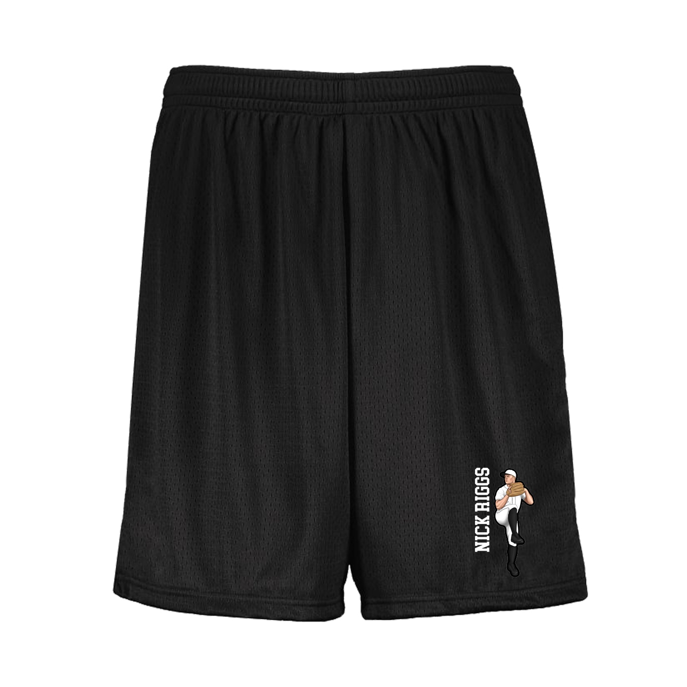 Shorts — Name Vertical in Black