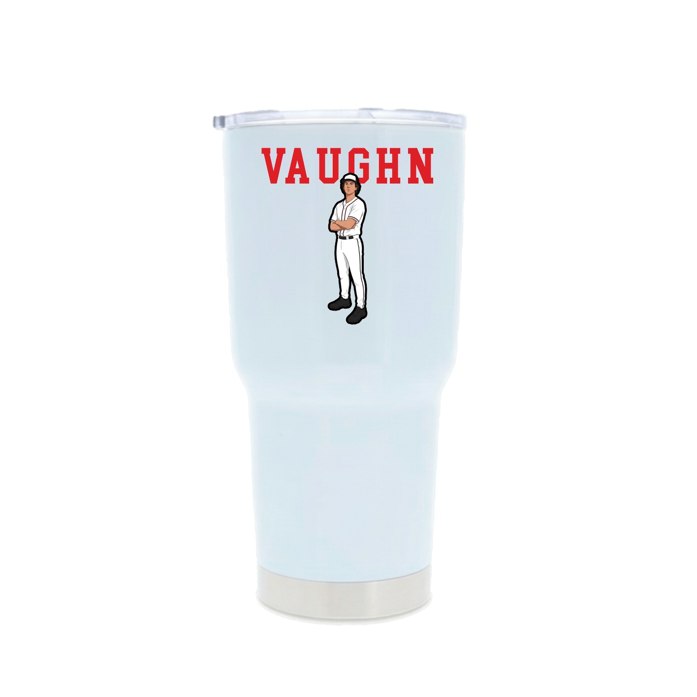 30oz Stainless Steel Tumbler — Shirsey in White