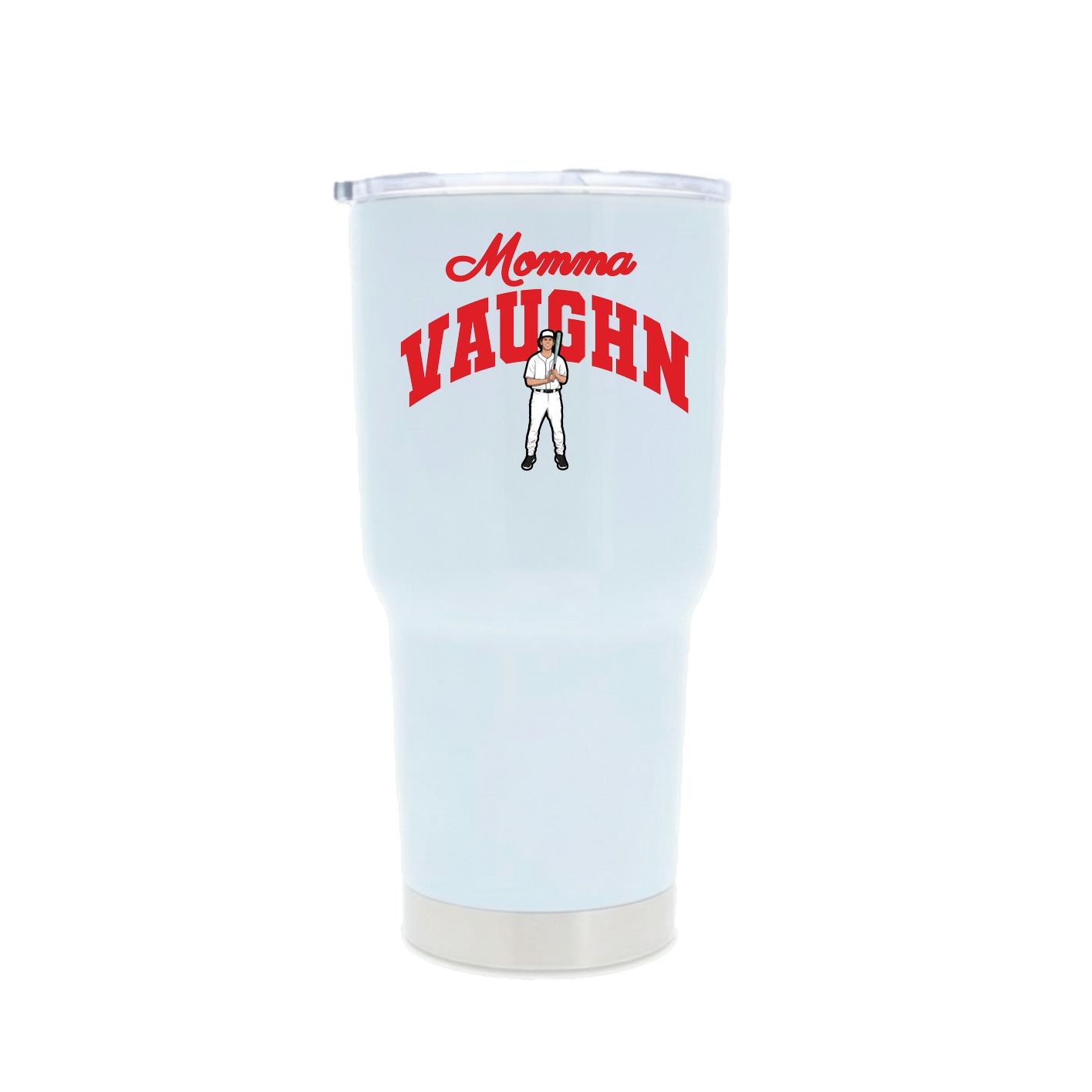 30oz Stainless Steel Tumbler — Mothers Day Arch in White