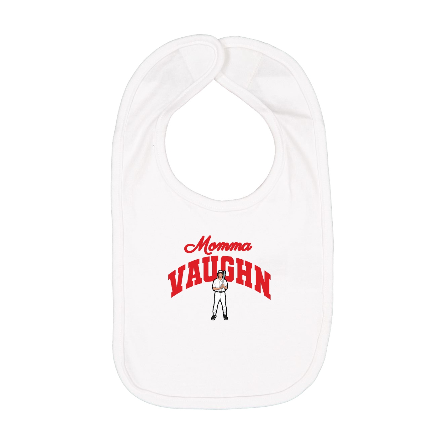 Infant Bib — Mothers Day Arch in White