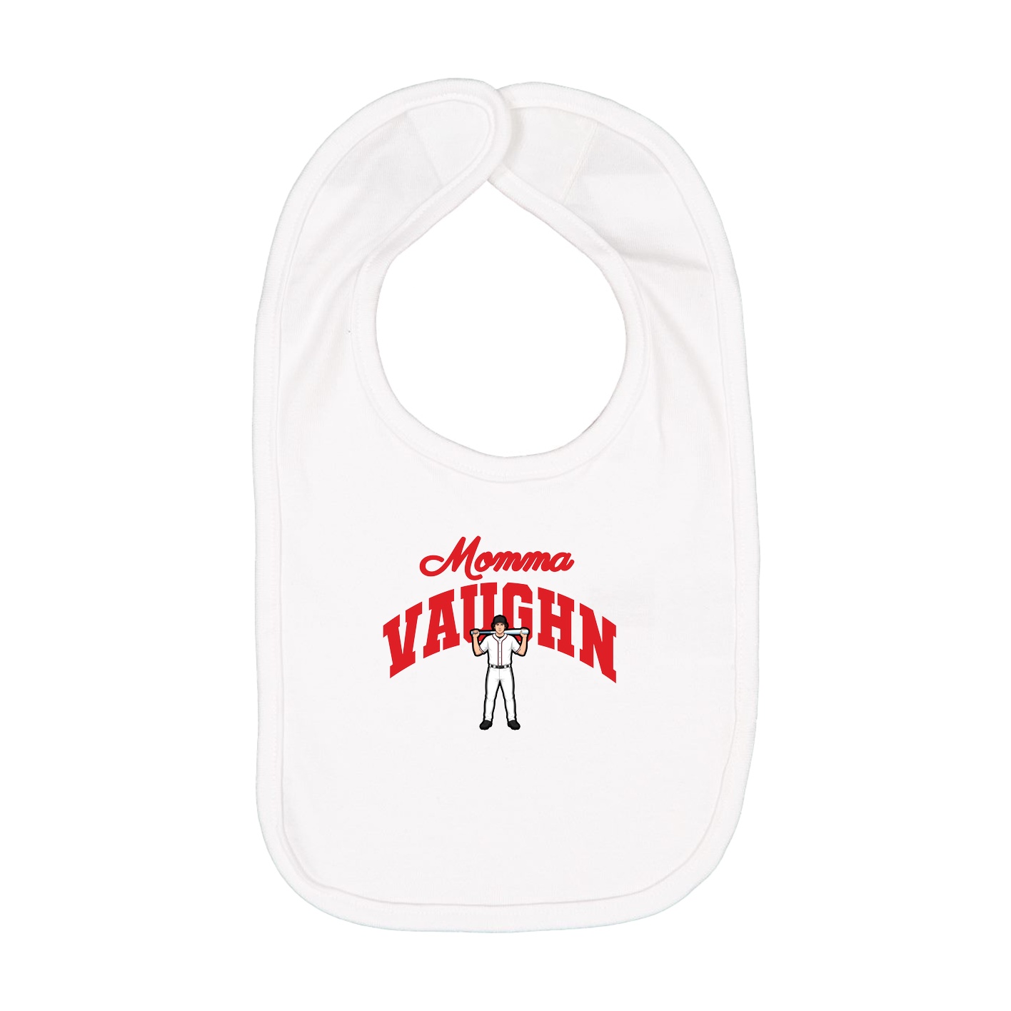 Infant Bib — Mothers Day Arch in White