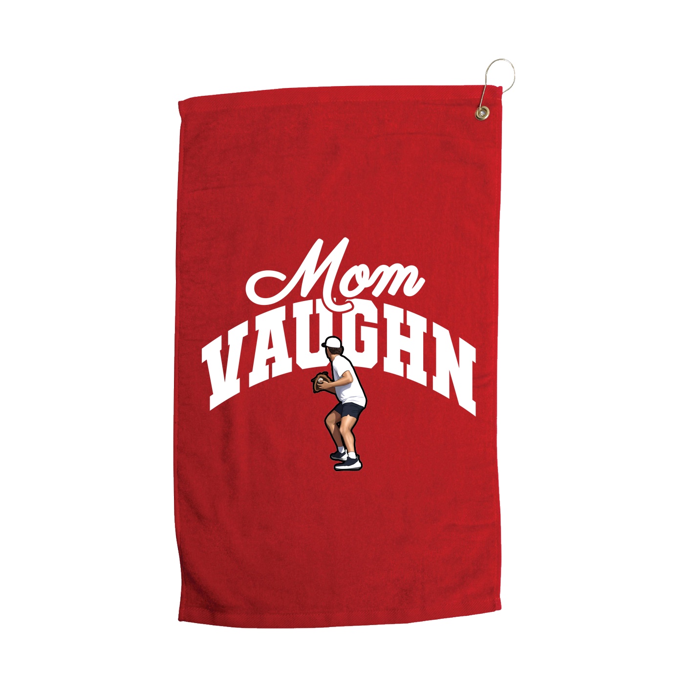 Golf Towel — Mothers Day Arch in Red