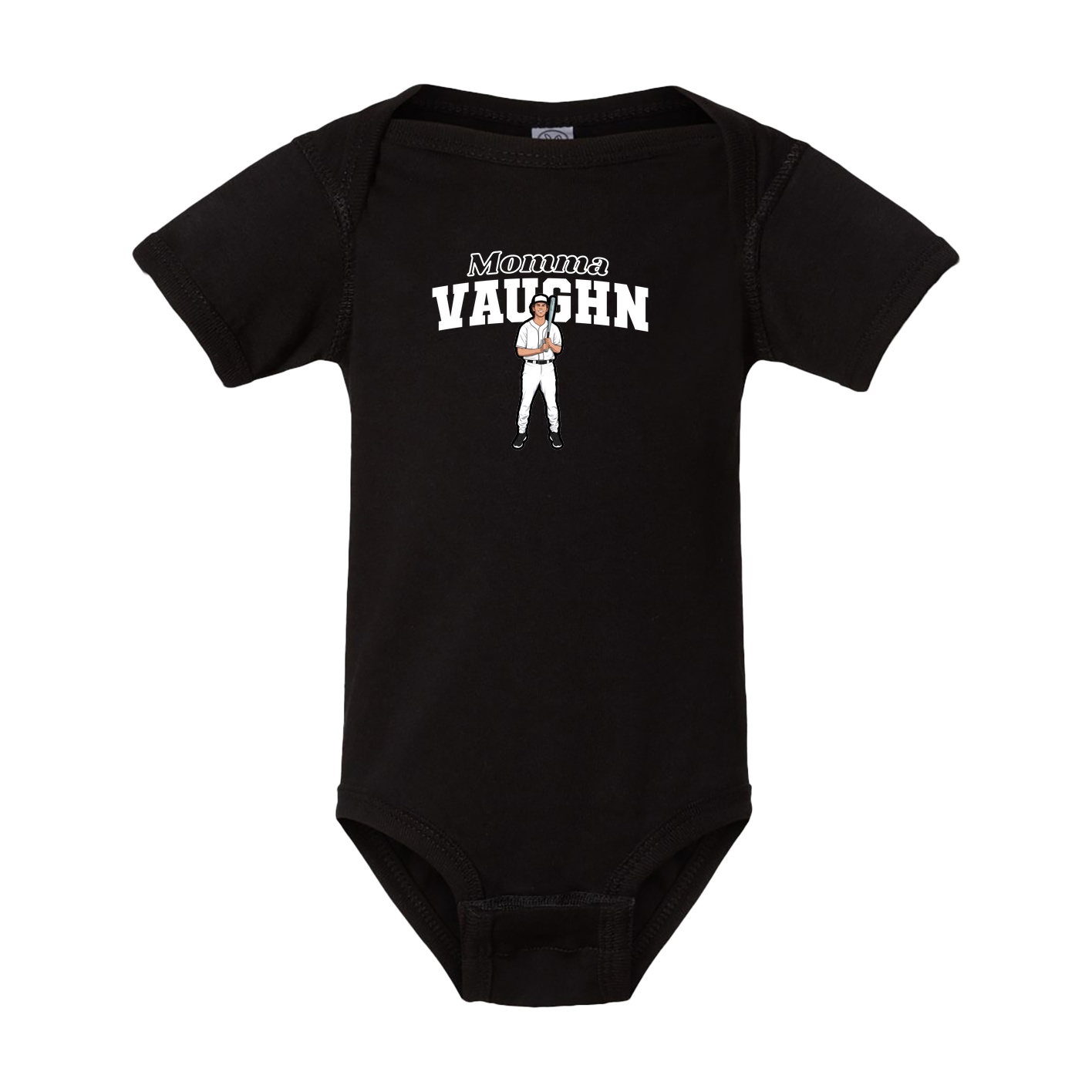 Baby Onesie — Mothers Day Block in Black