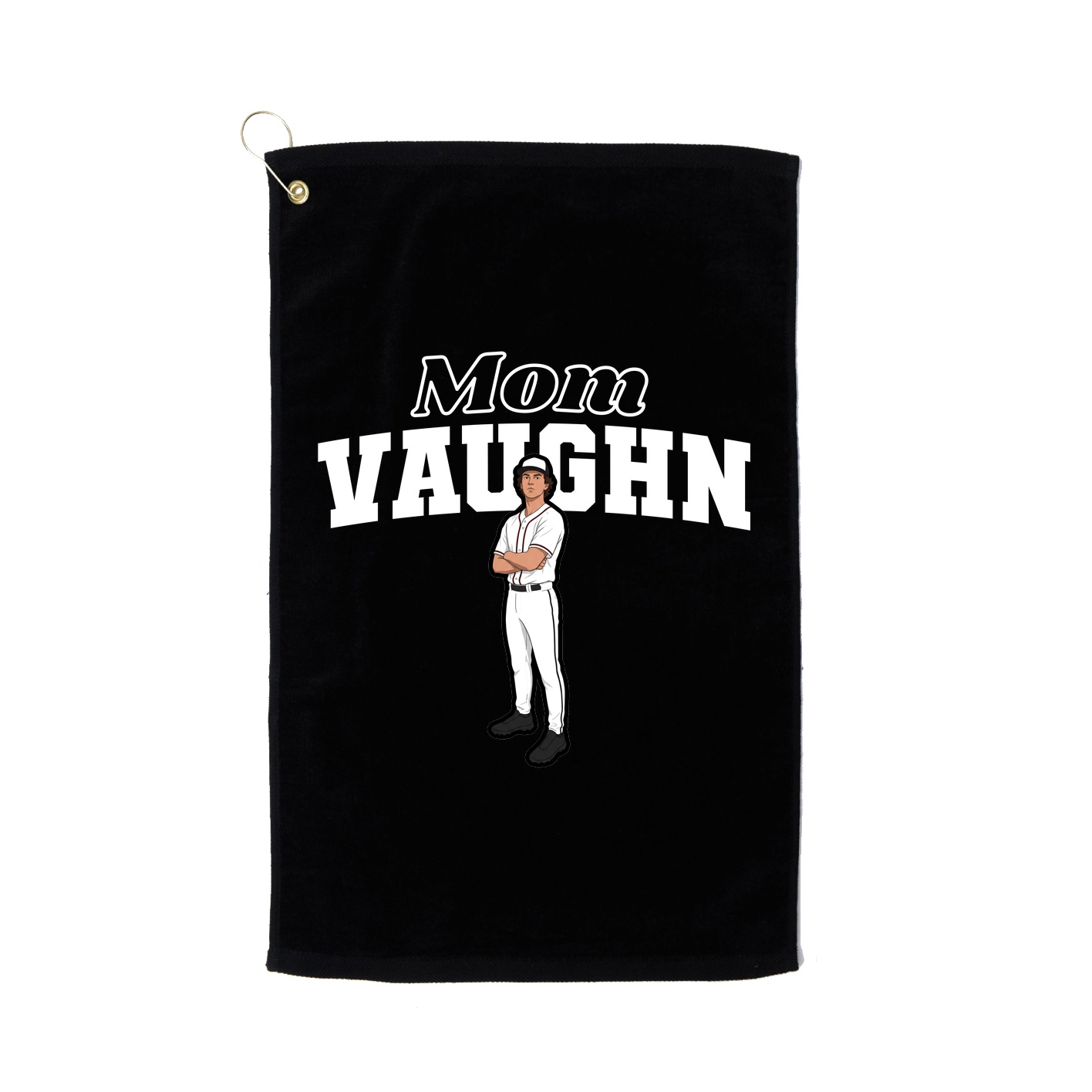 Golf Towel — Mothers Day Block in Black