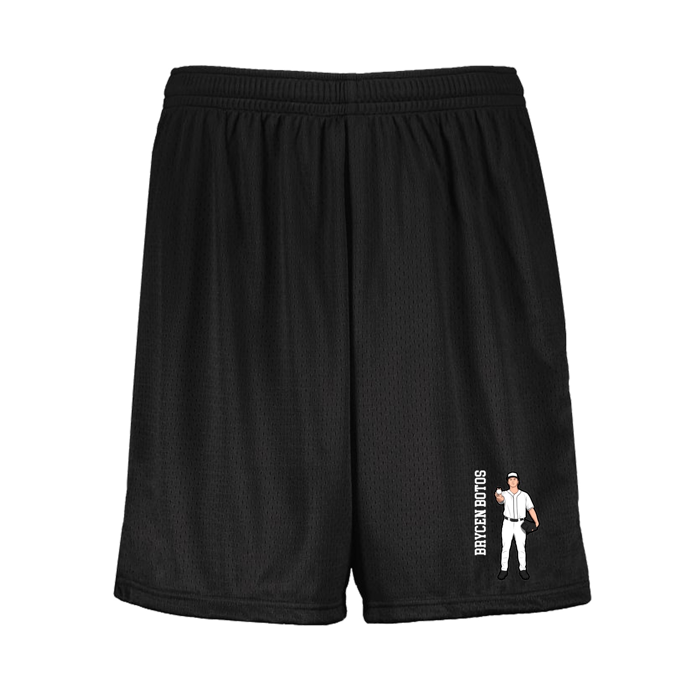 Shorts — Name Vertical in Black