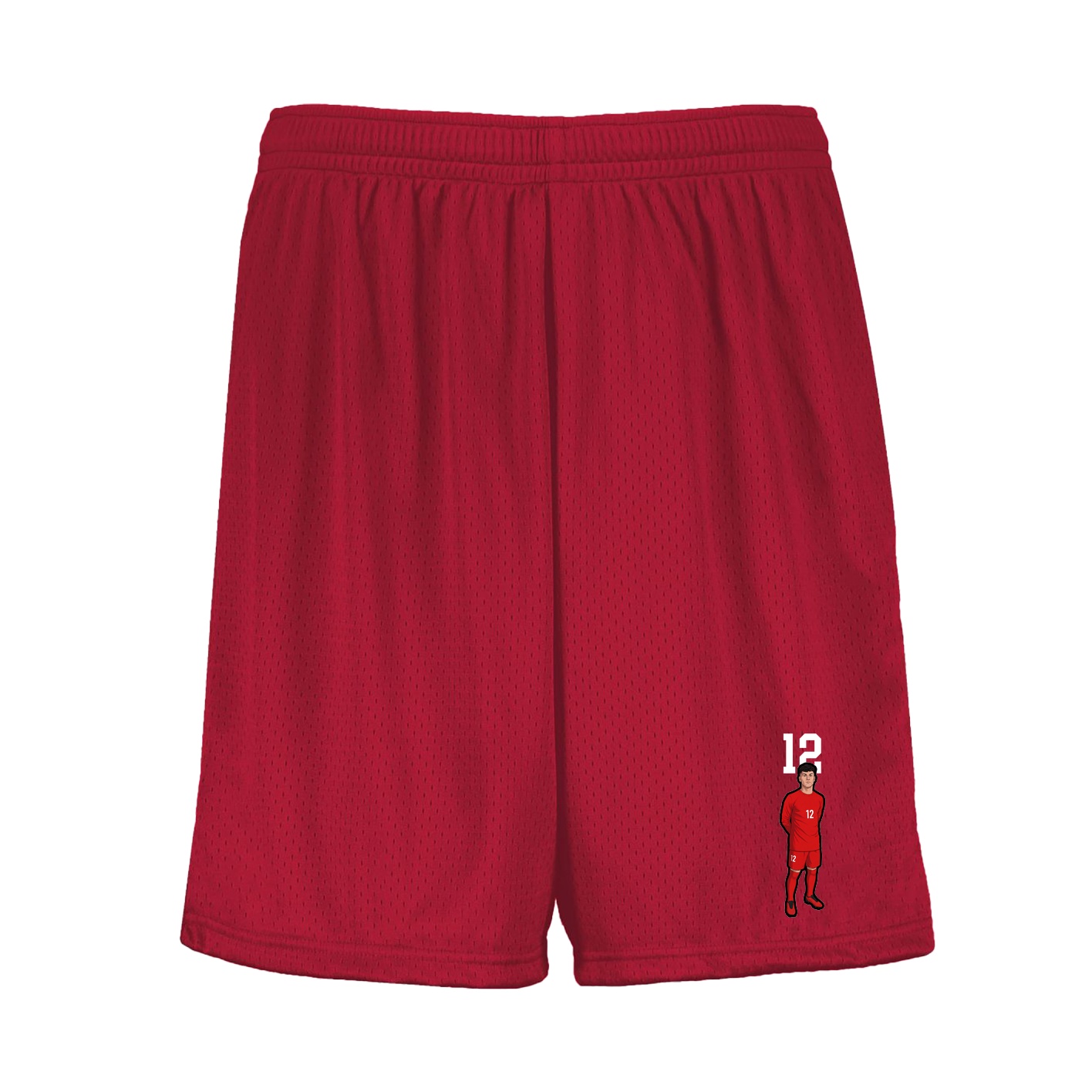 Shorts — Number Top in Red