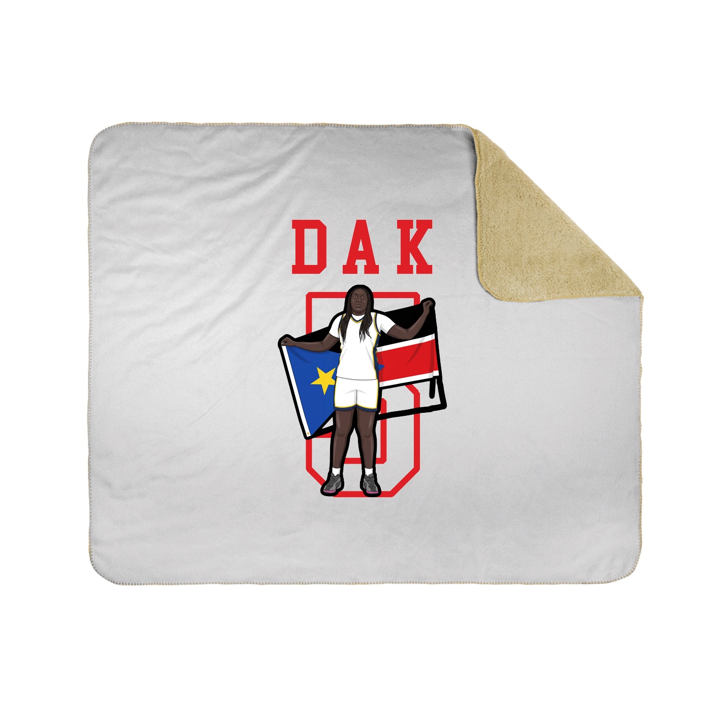 Throw Blanket — Shirsey in White