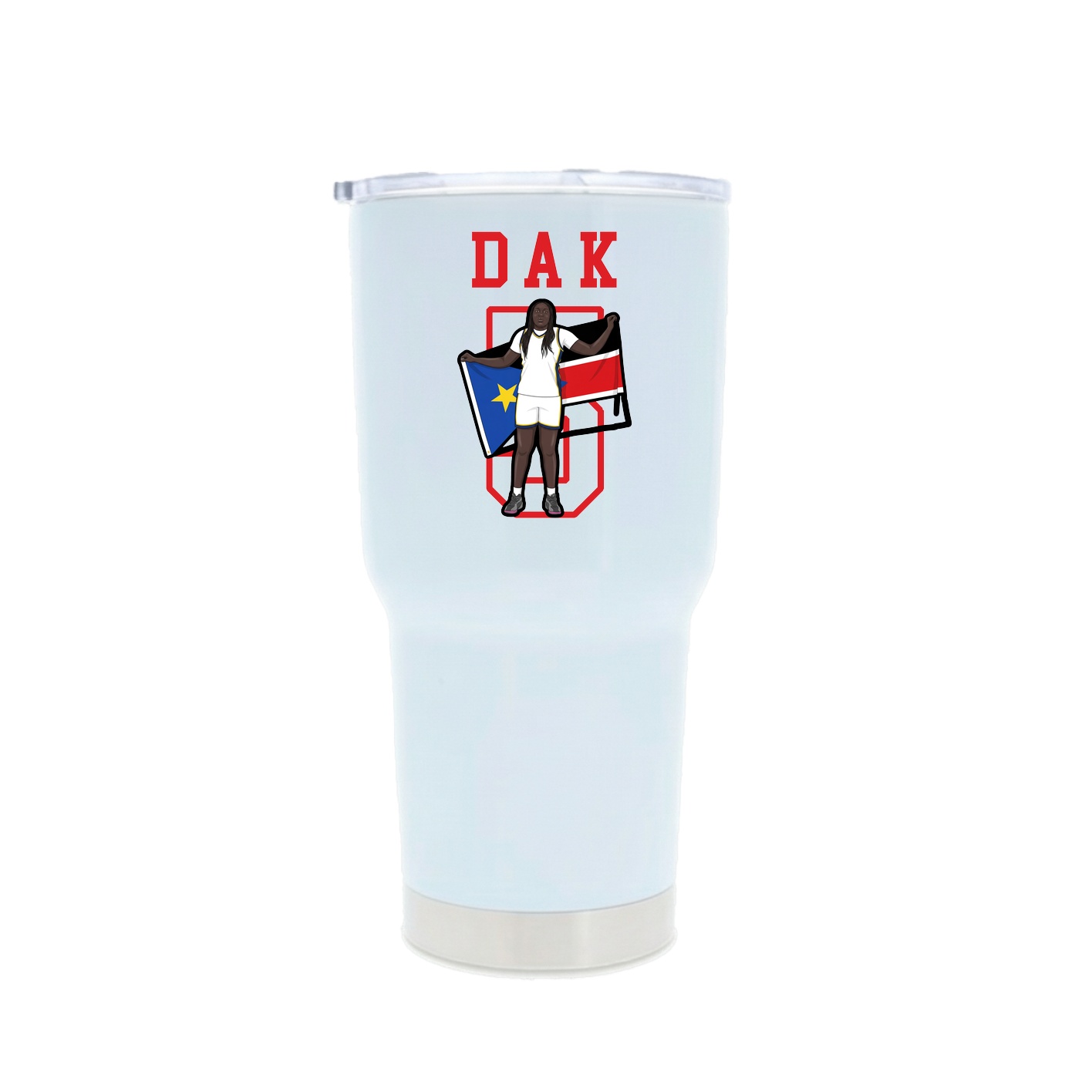 30oz Stainless Steel Tumbler — Shirsey in White