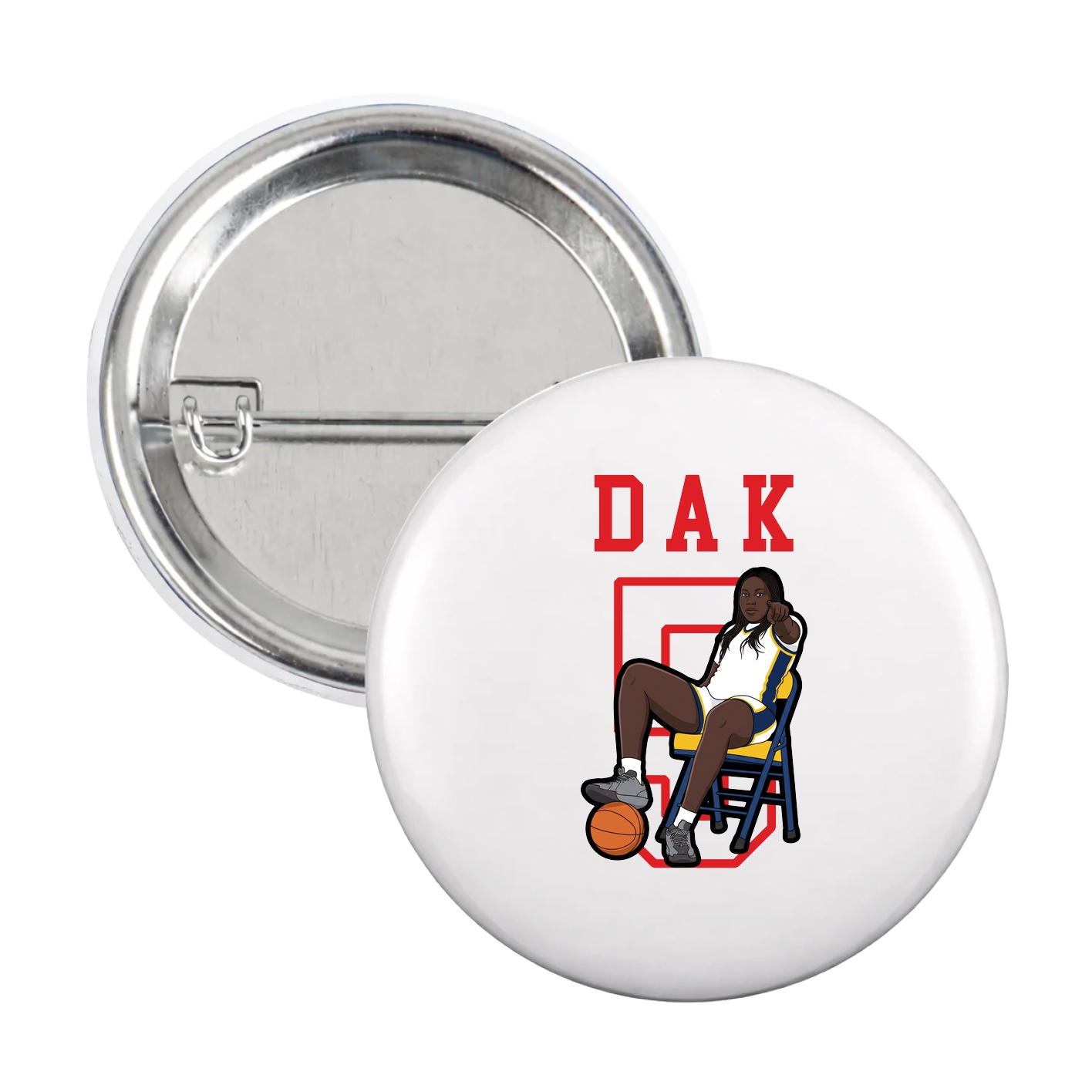 Game Day Button — Shirsey in White