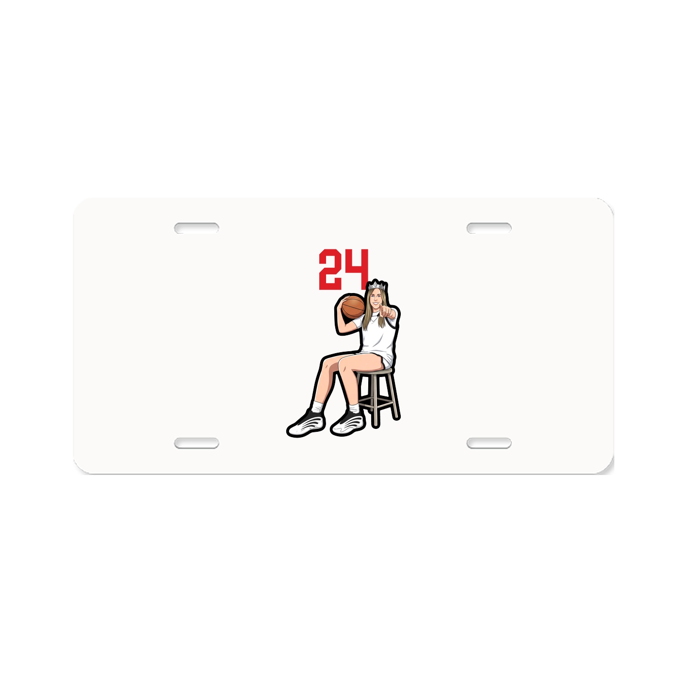 License Plate — Number Top in Classic