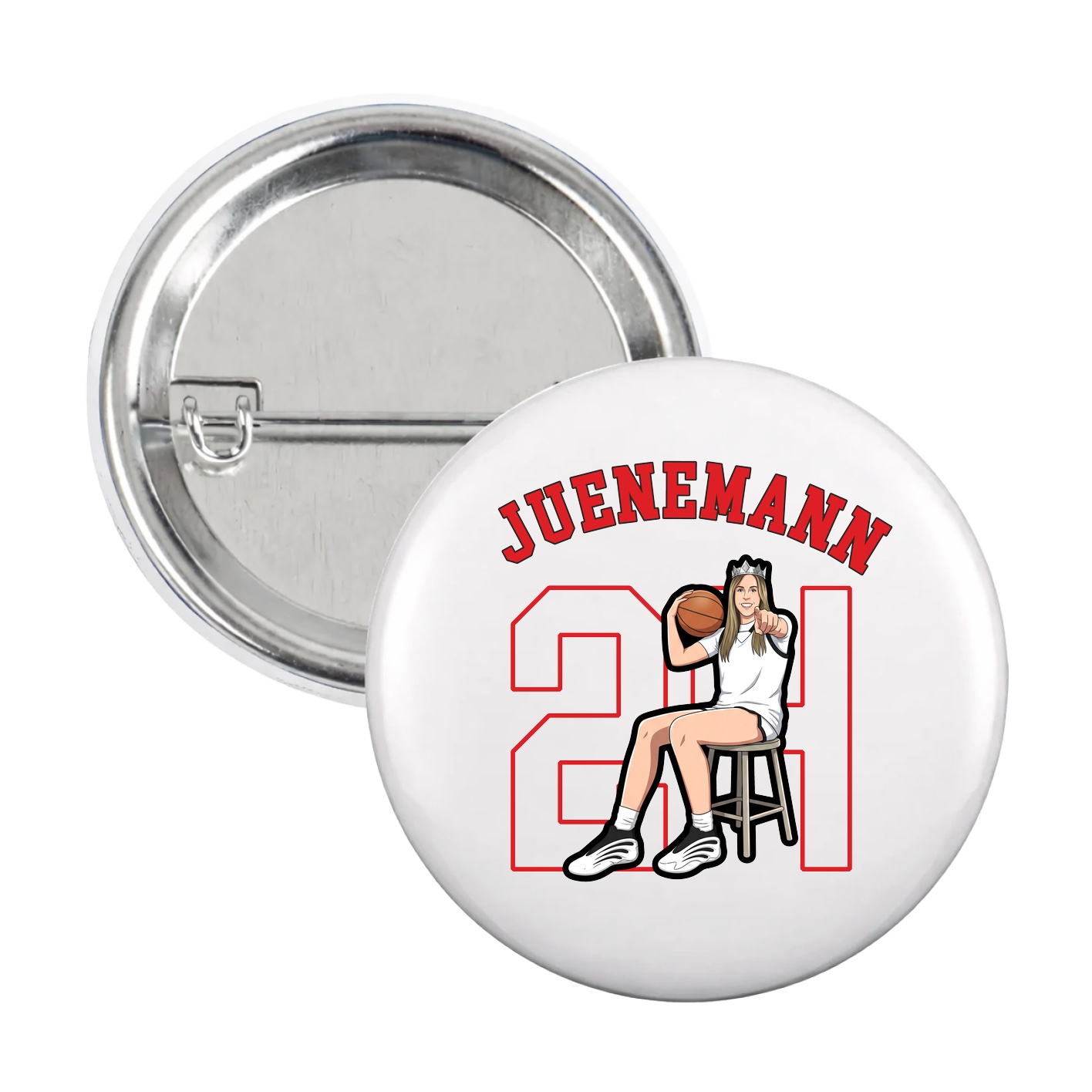 Game Day Button — Shirsey Arch in White