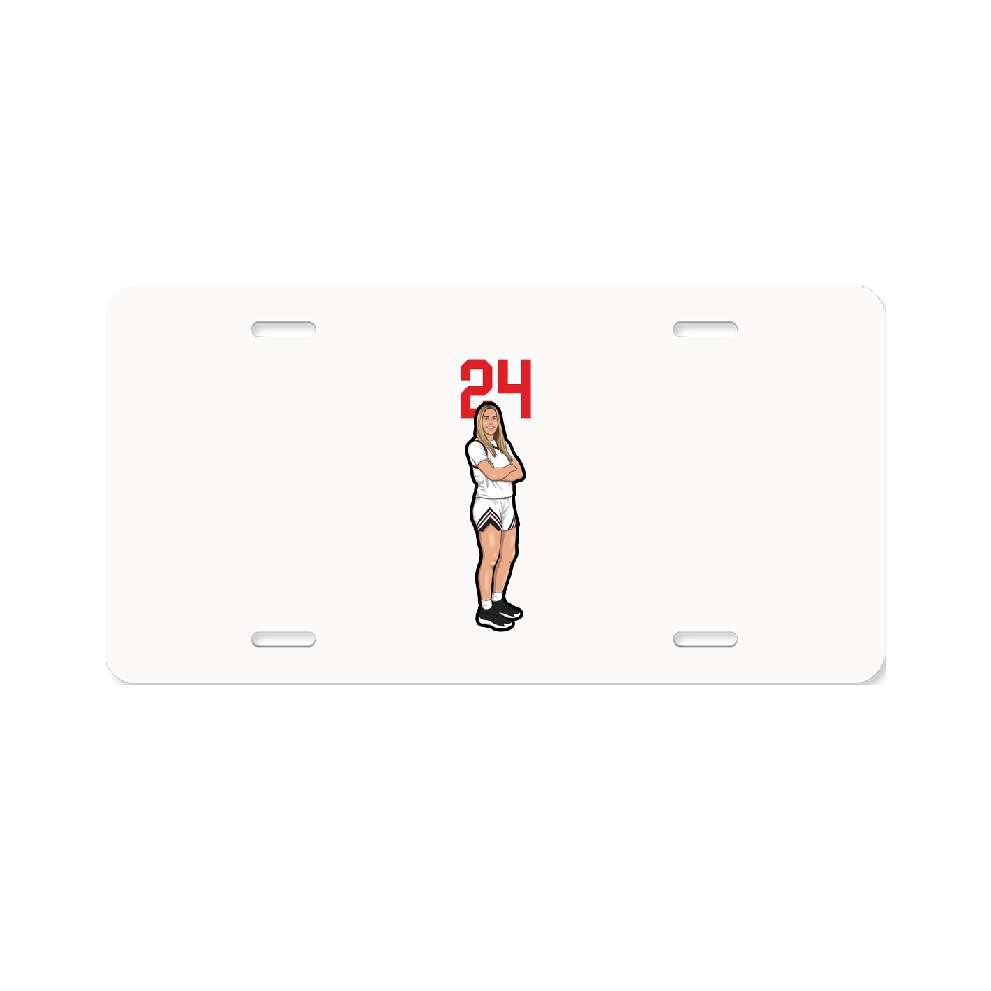 License Plate — Number Top in Classic