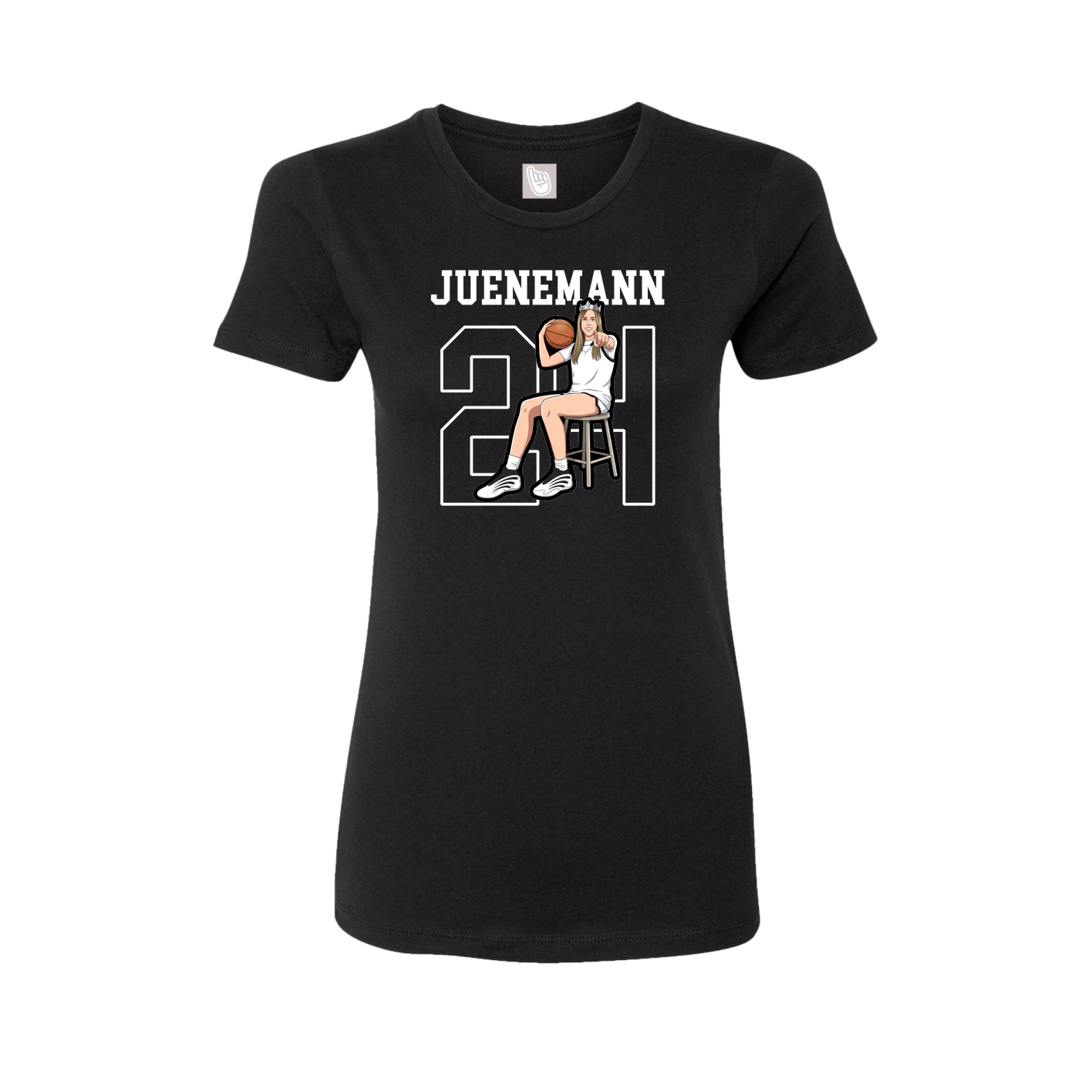 Fitted Women's Tee — Shirsey in Black