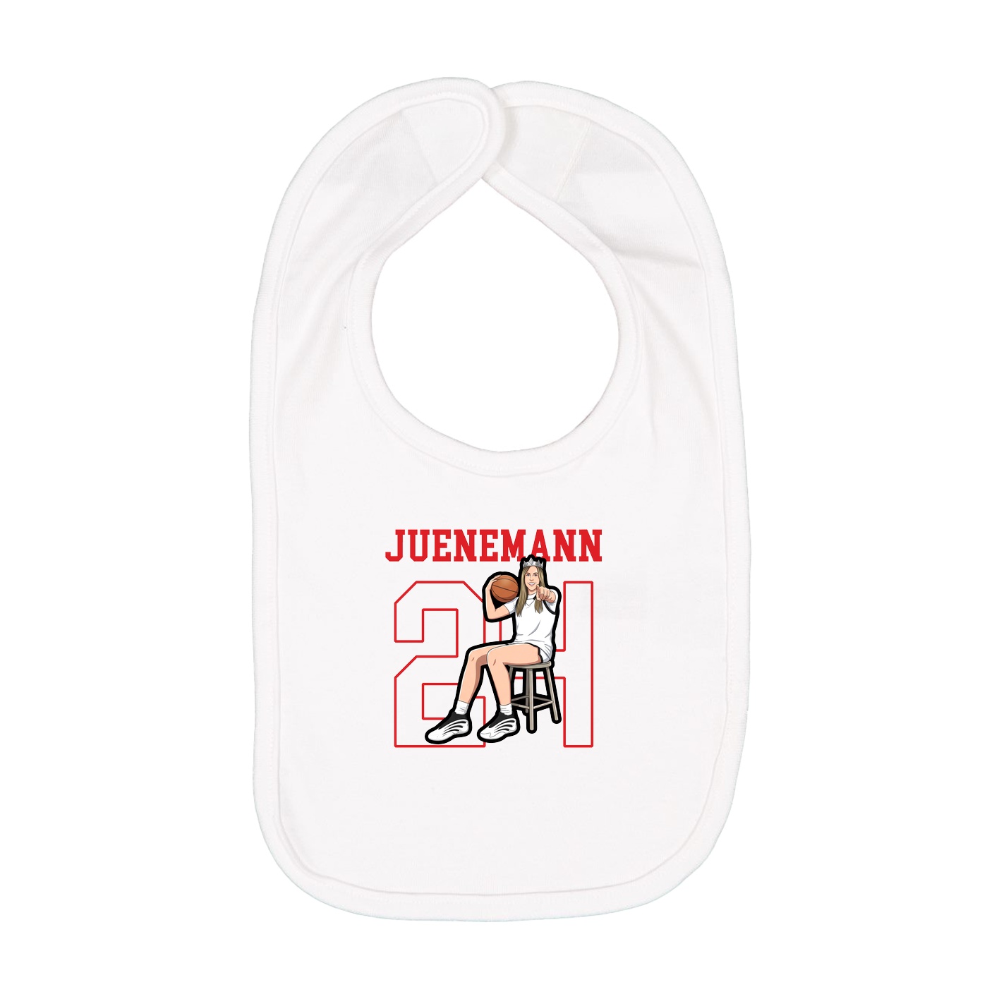 Infant Bib — Shirsey in White