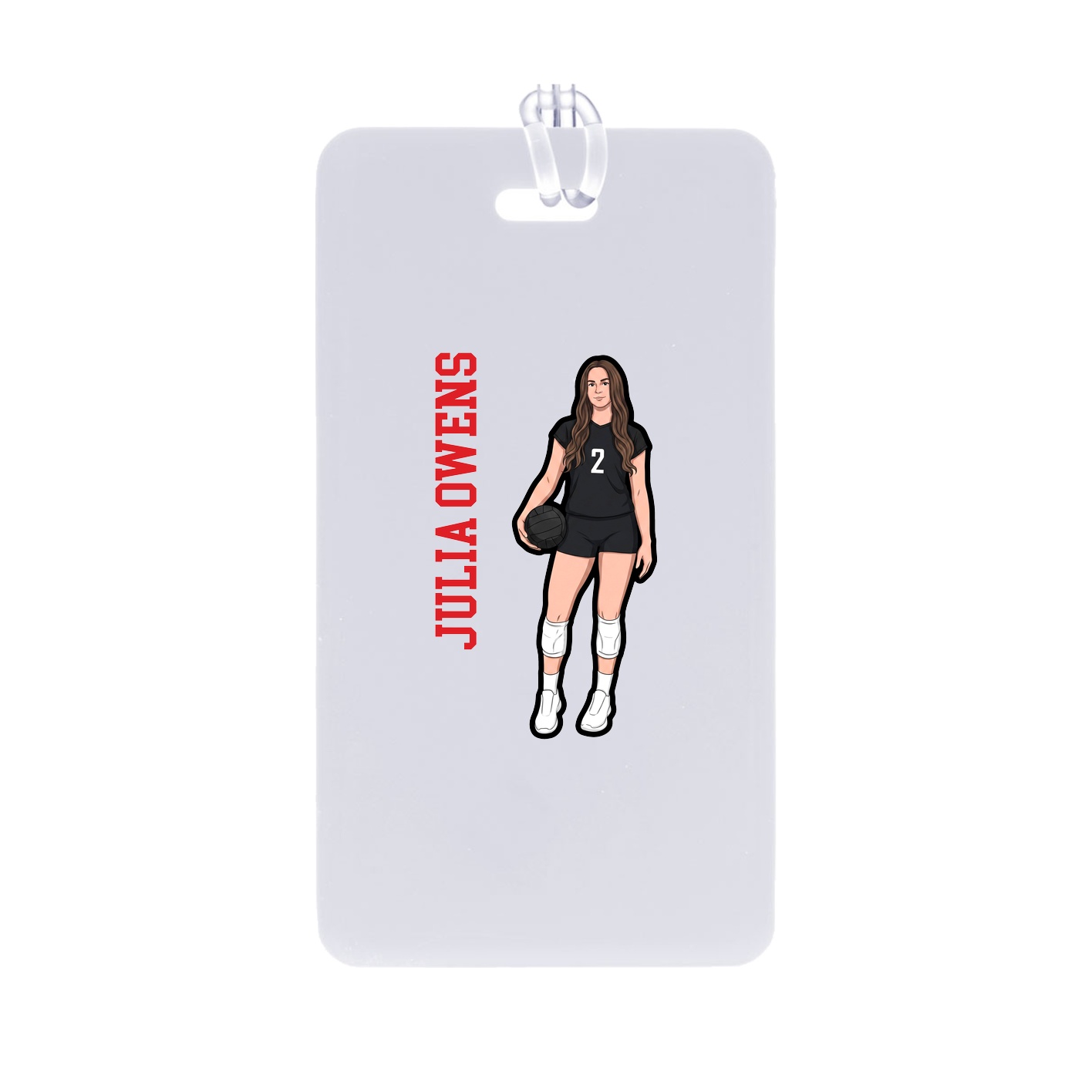 Bag Tag — Name Vertical in Classic