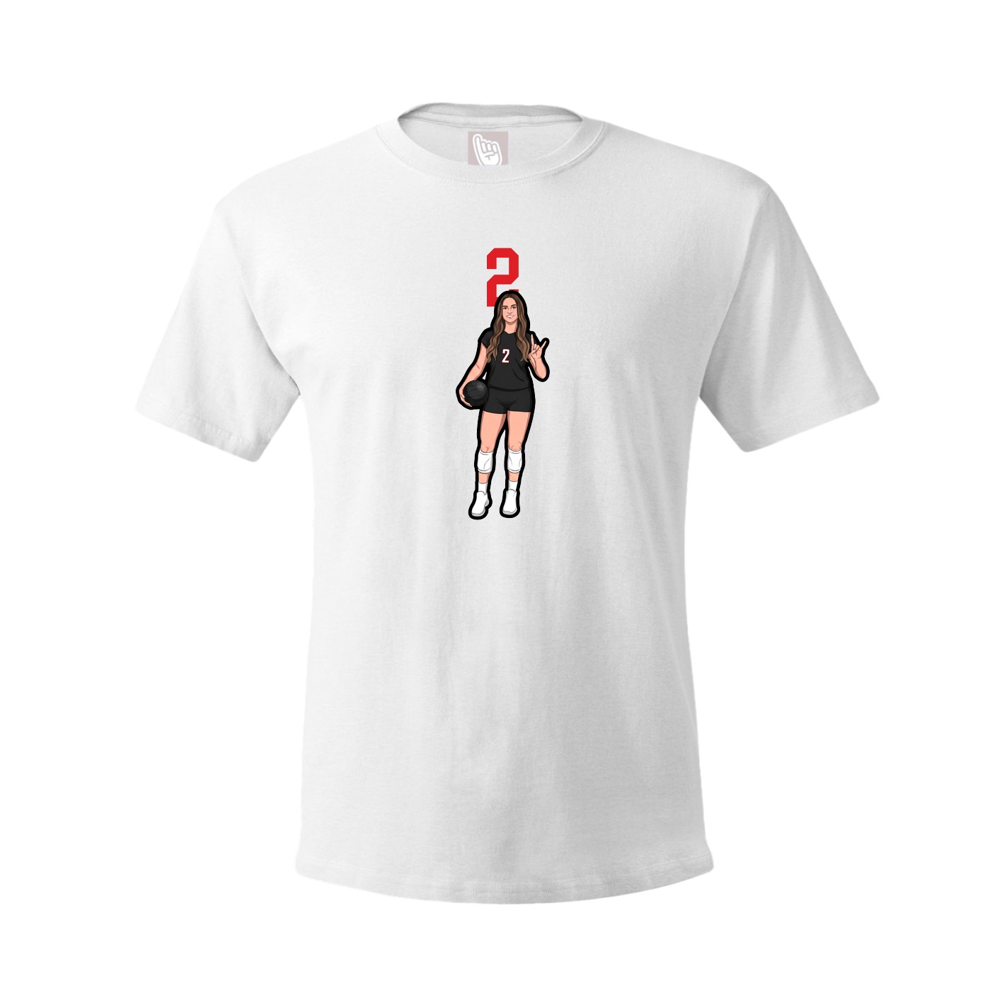 Tee — Number Top in White