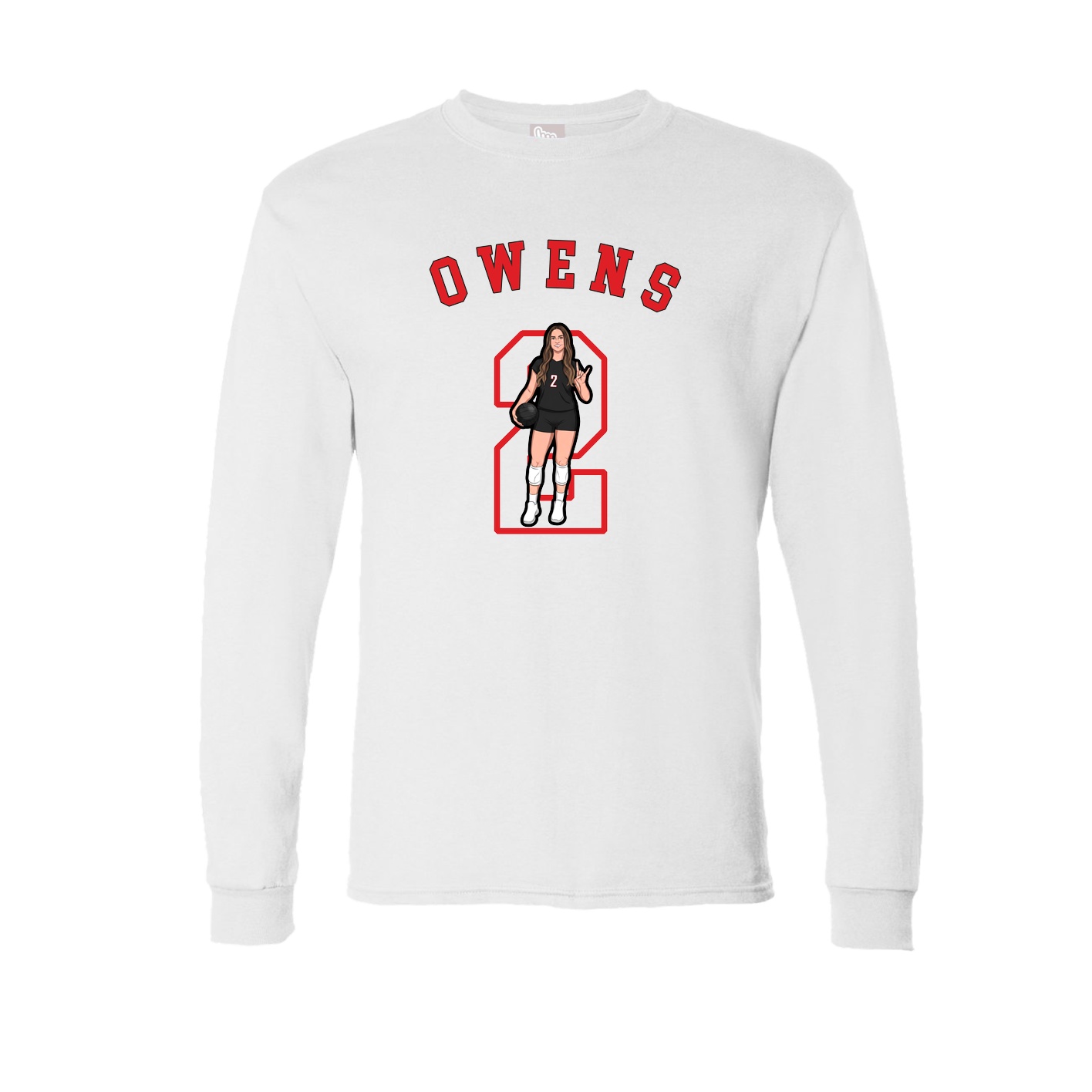 Long Sleeve Tee — Shirsey Arch in White