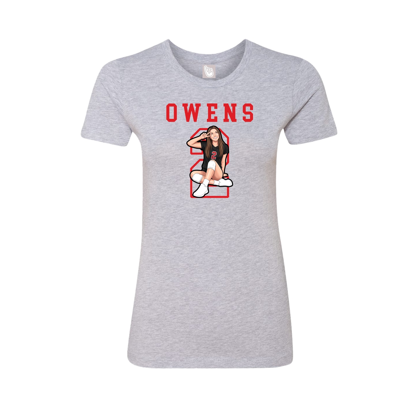 Fitted Women's Tee — Shirsey in Grey