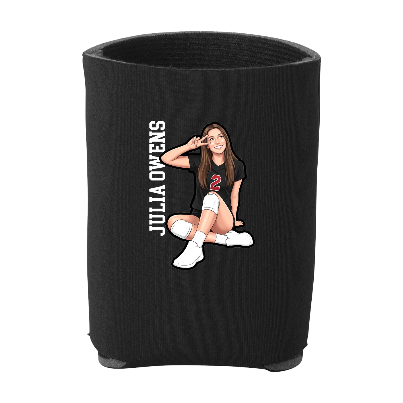 Can Holder — Name Vertical in Black