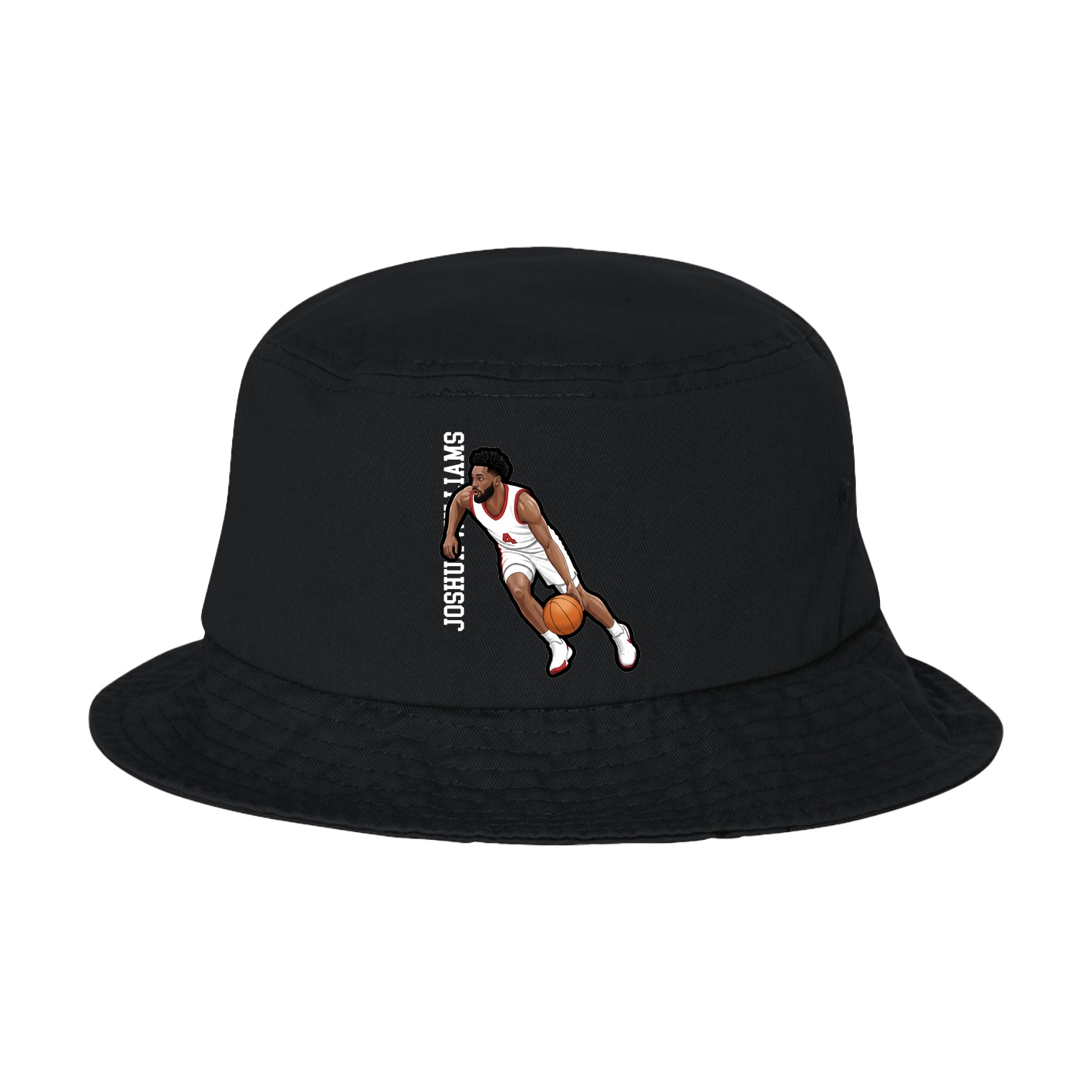 Bucket Cap — Name Vertical in Black