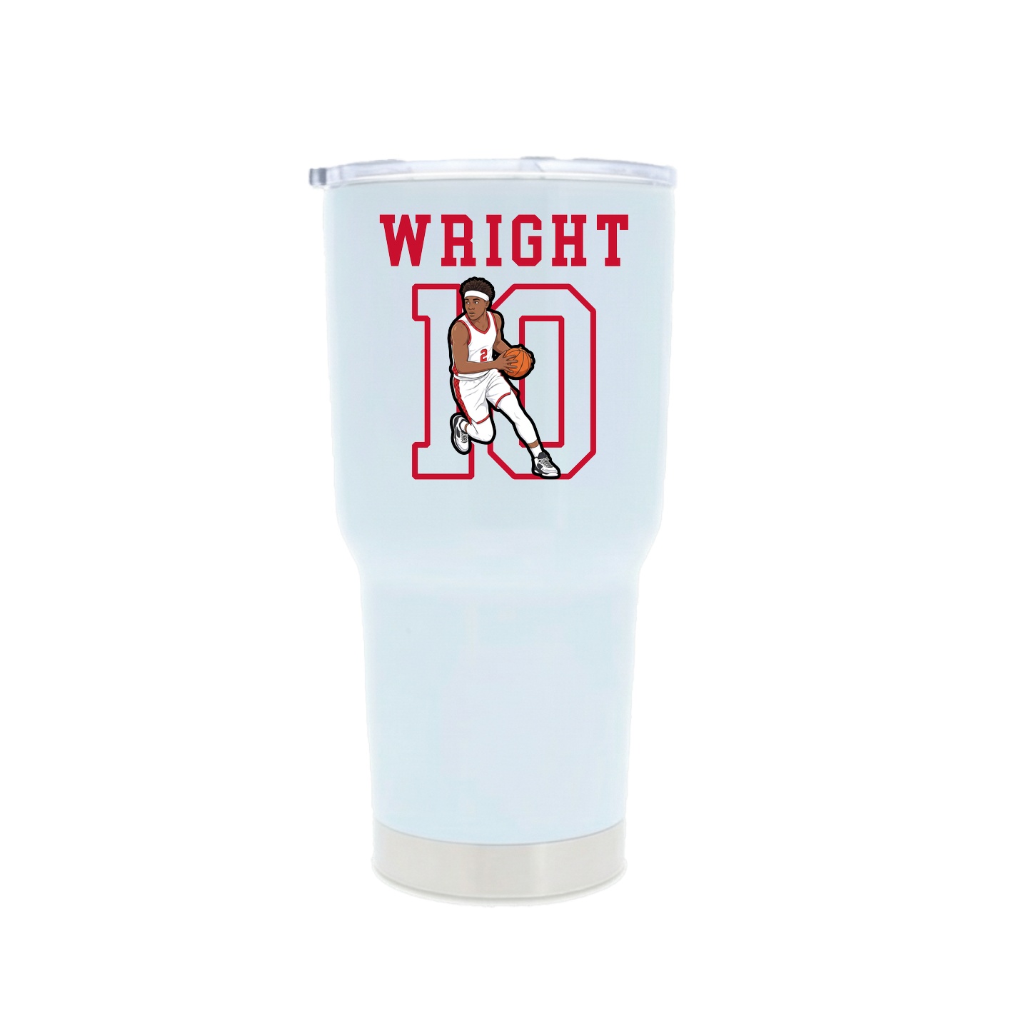 30oz Stainless Steel Tumbler — Shirsey in White