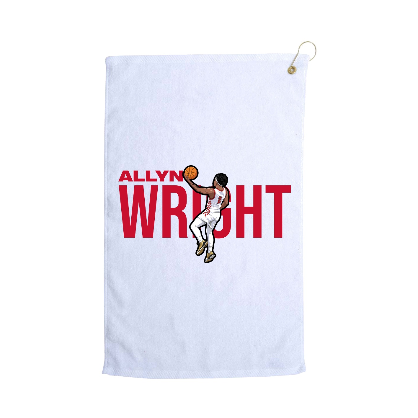 Golf Towel — Player Name in White