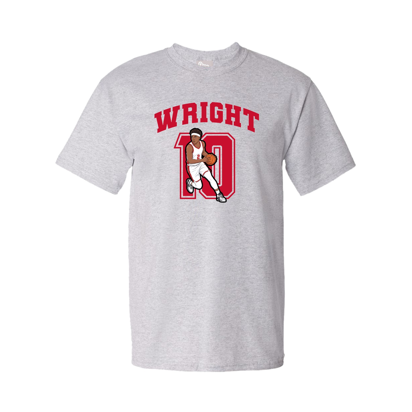 Youth Tee — Number in Grey