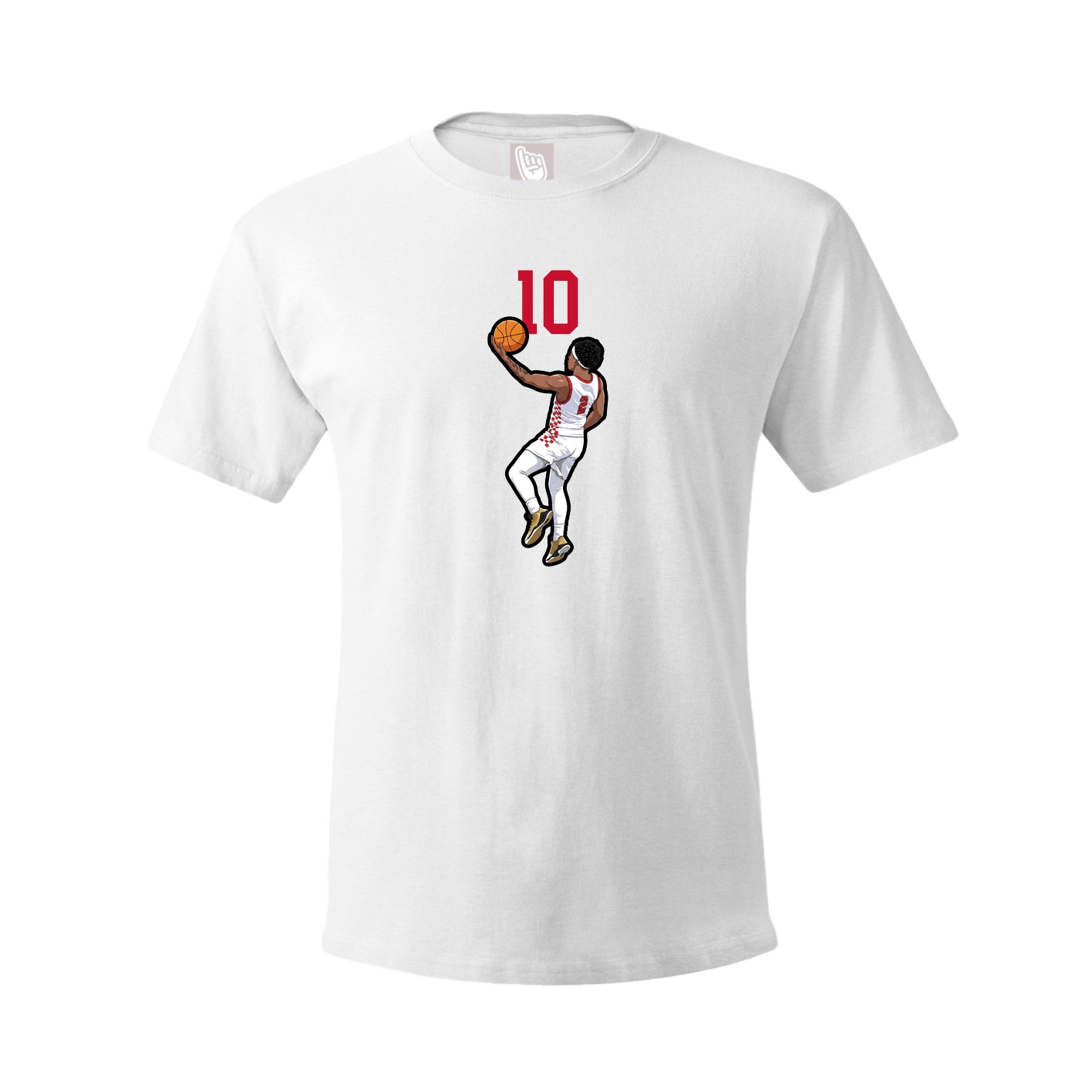 Tee — Number Top in White