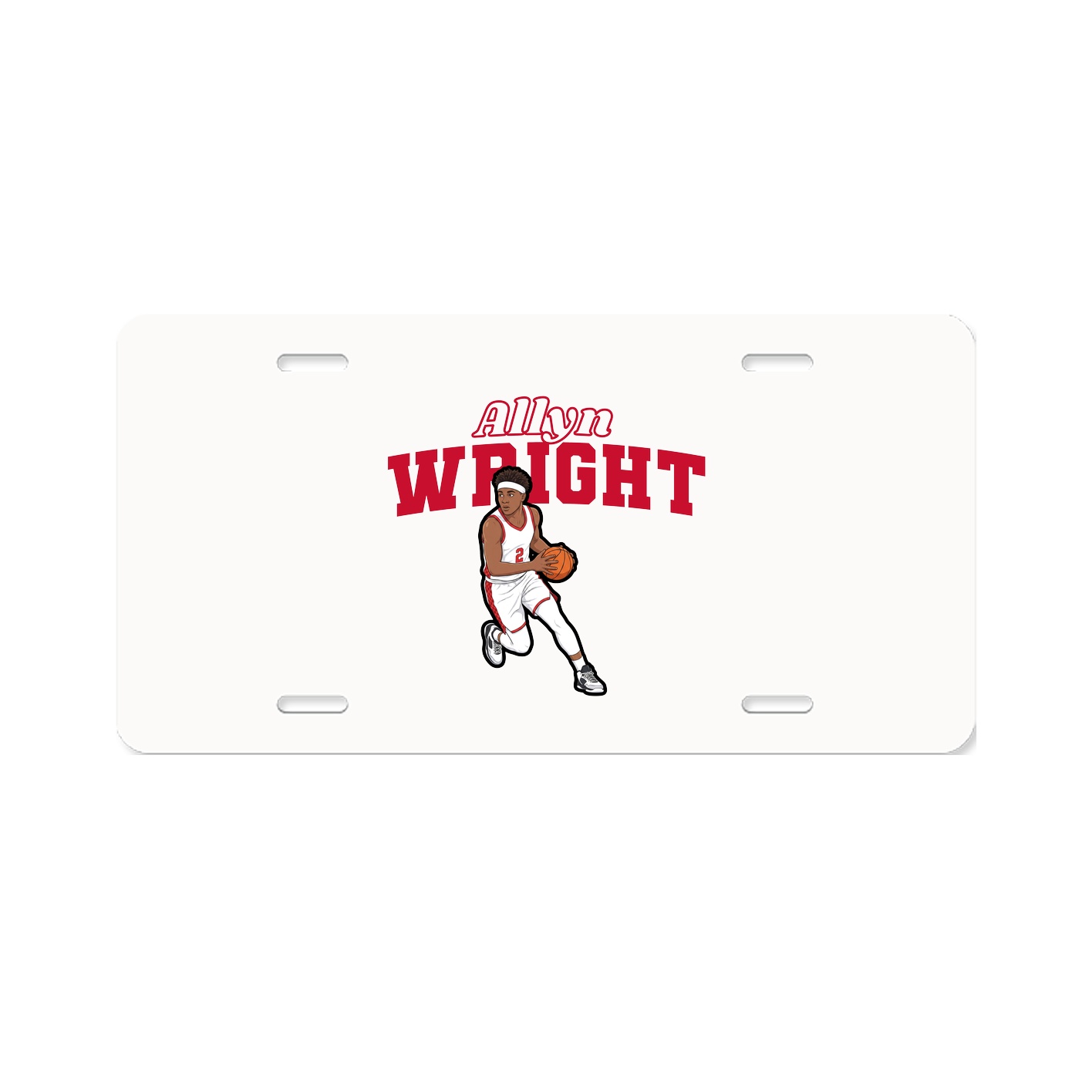 License Plate — Name Arch in Classic