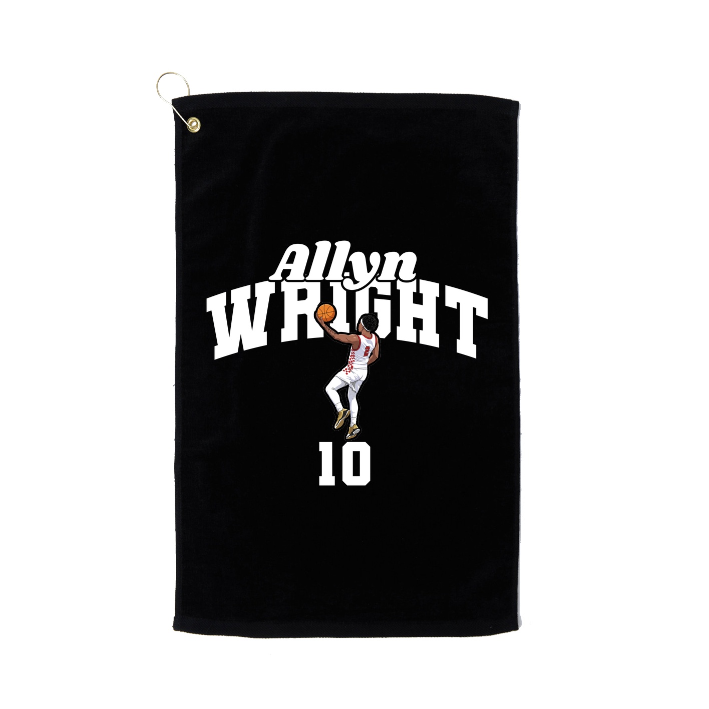 Golf Towel — Signature Arch in Black