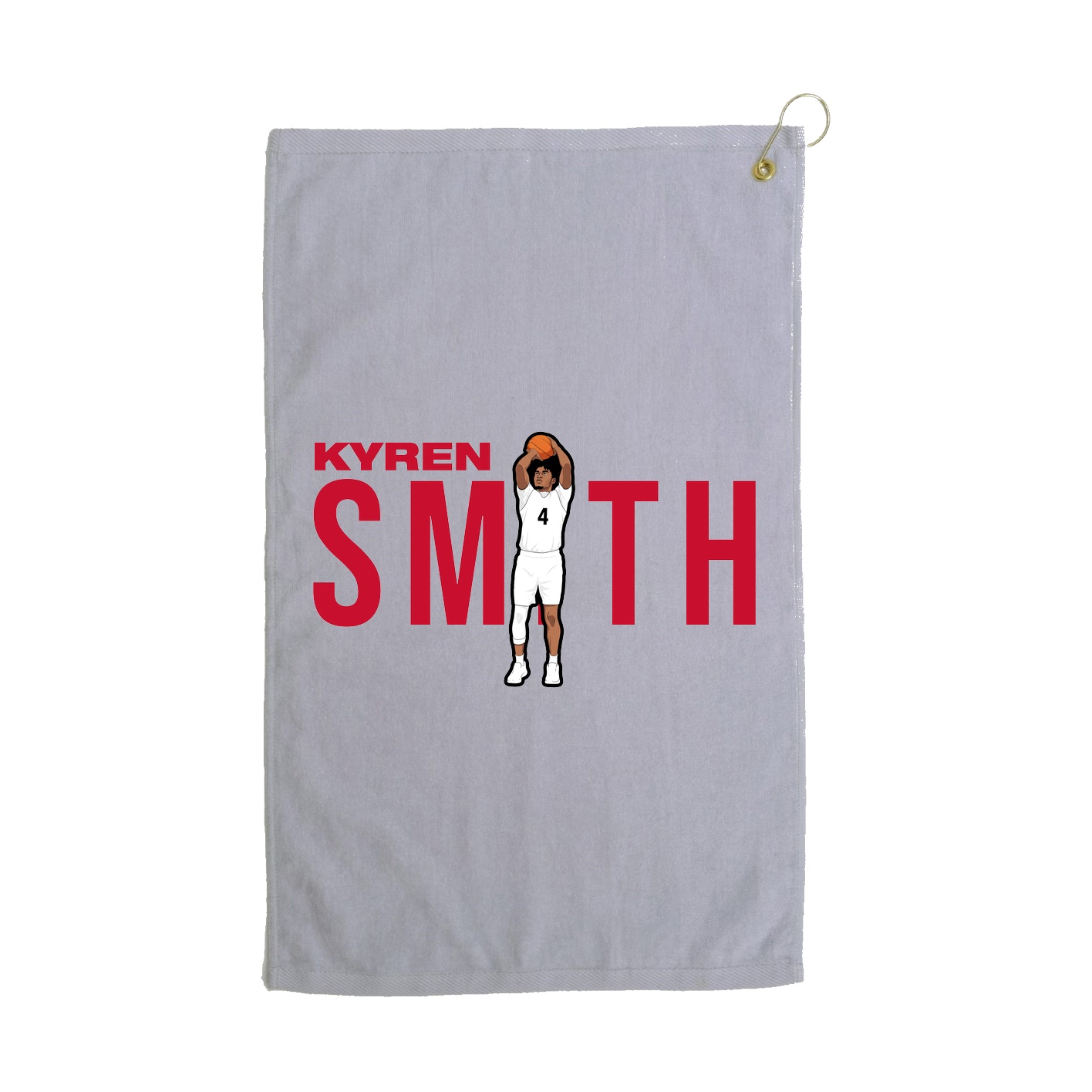 Golf Towel — Player Name in Grey