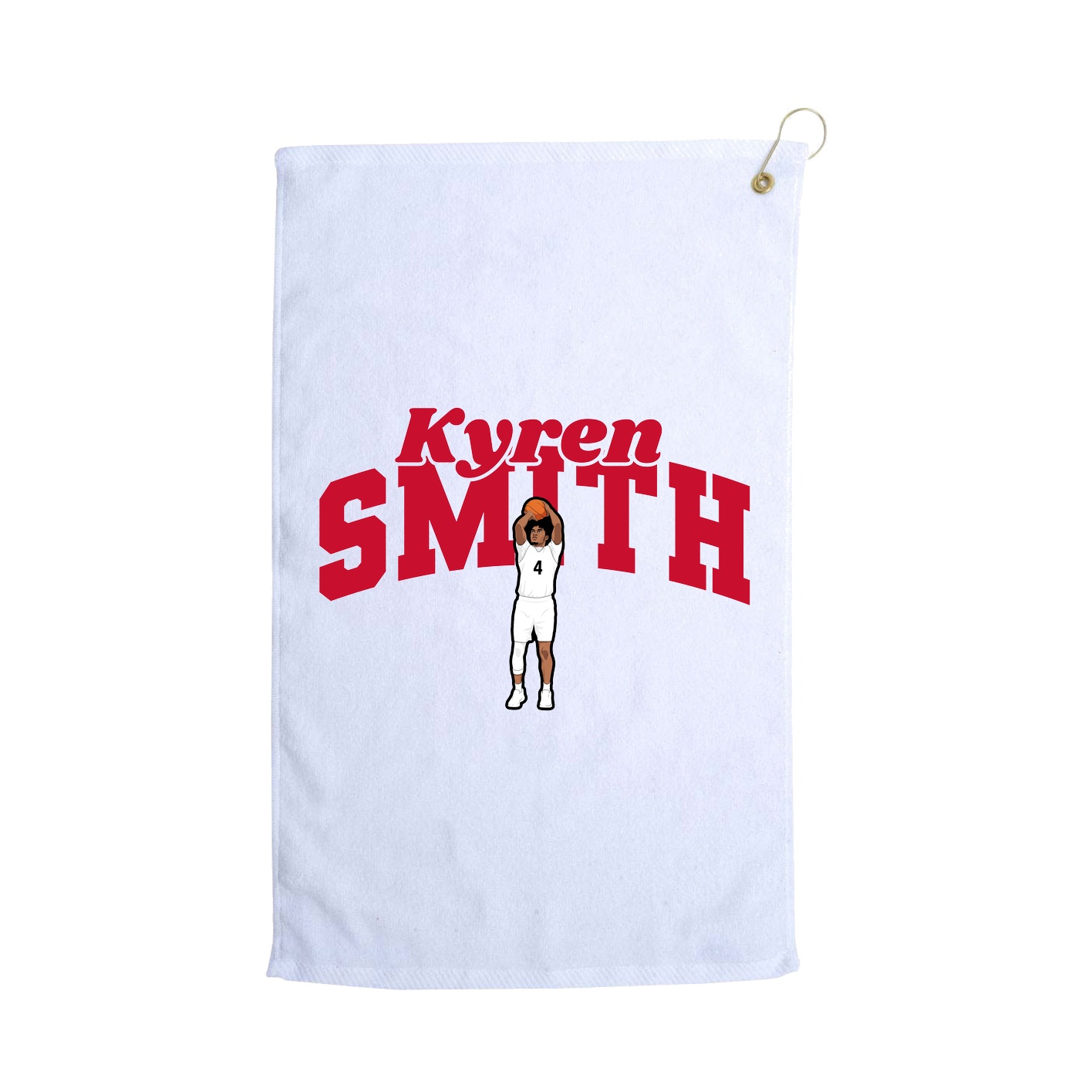 Golf Towel — Signature Arch in White