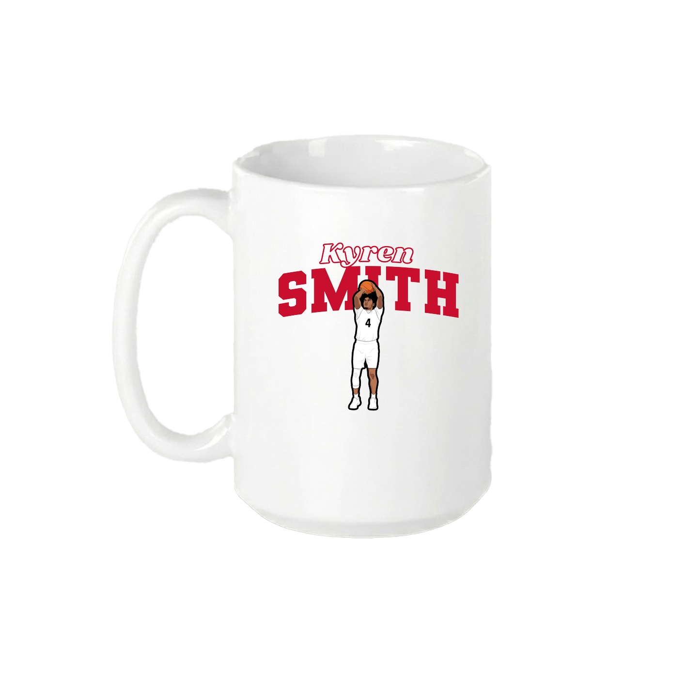 15oz Coffee Mug — Name Arch in White