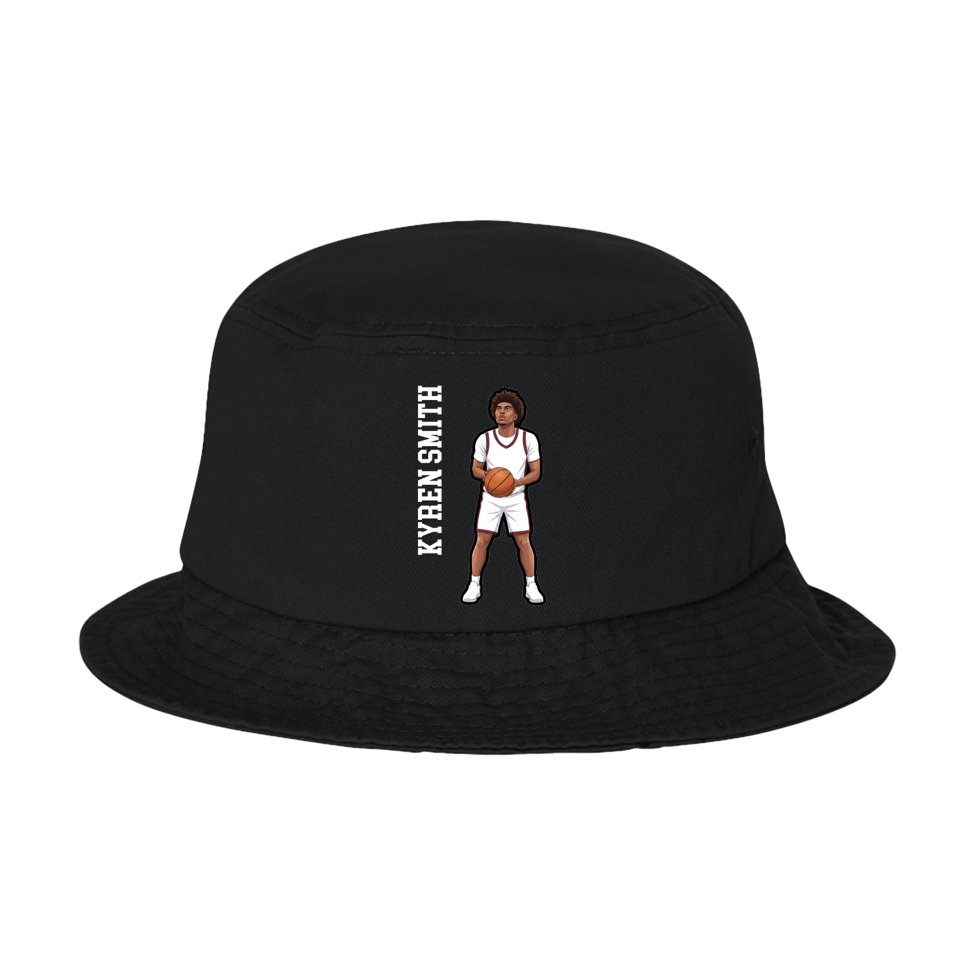 Bucket Cap — Name Vertical in Black