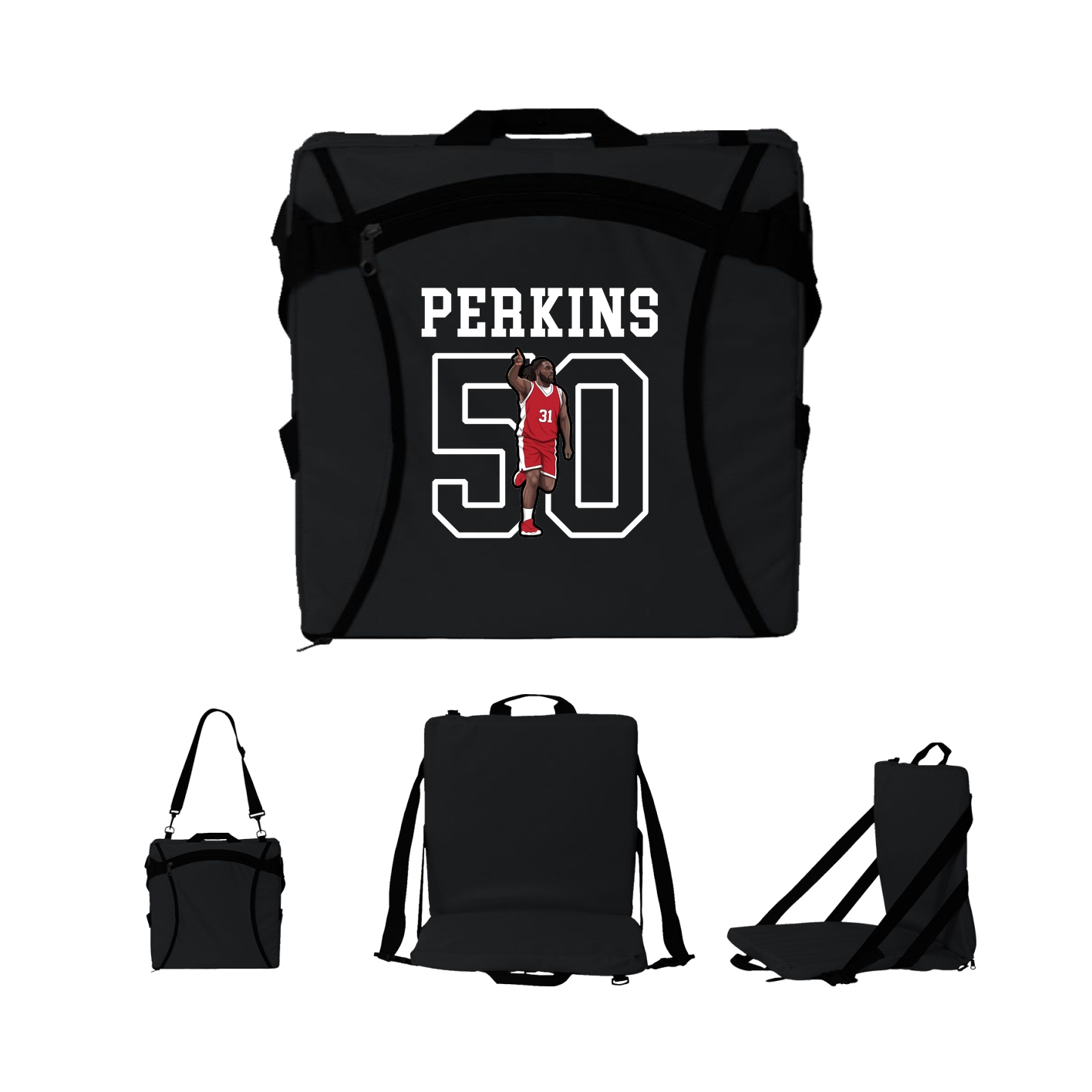 Folding Stadium Seat — Shirsey in Black