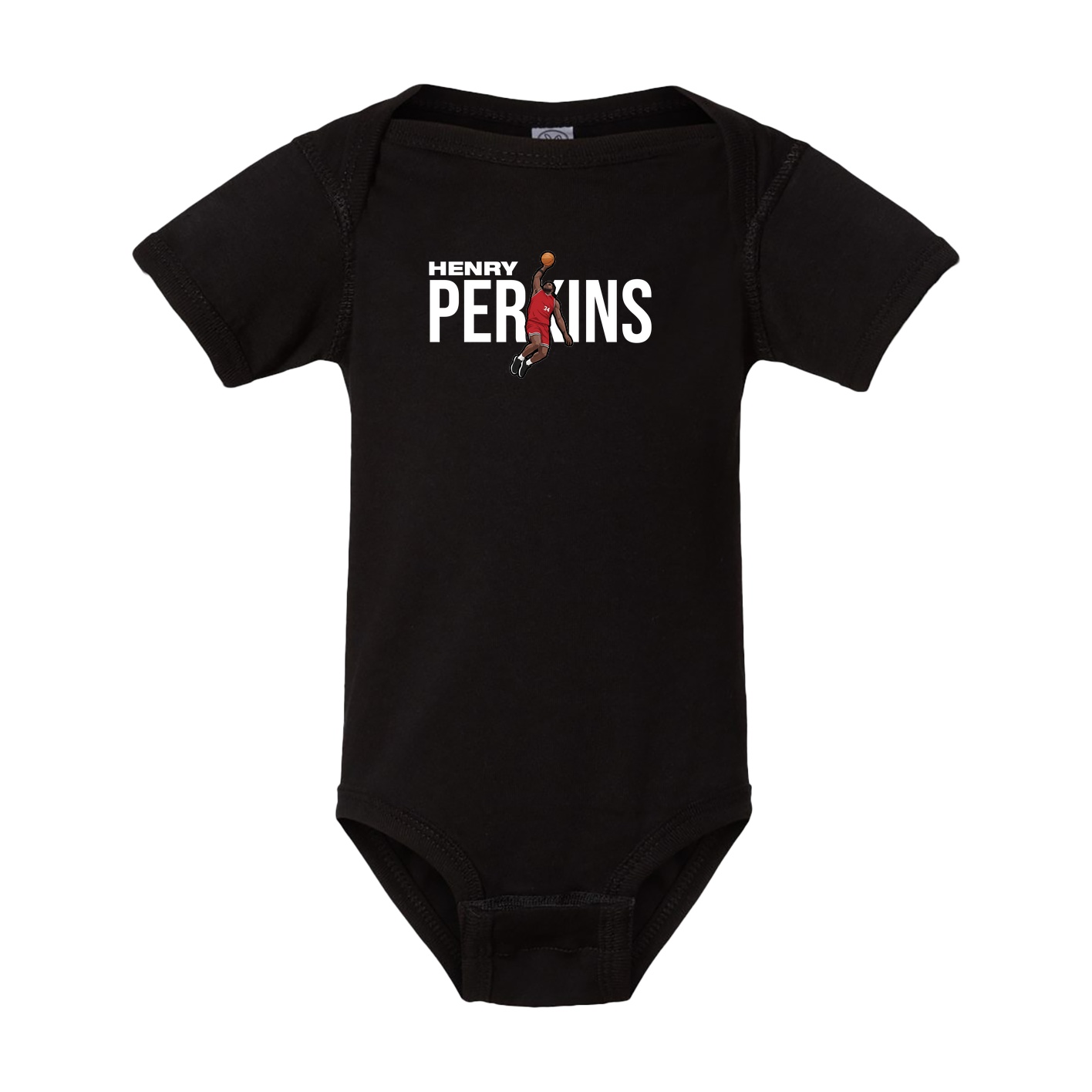 Baby Onesie — Player Name in Black