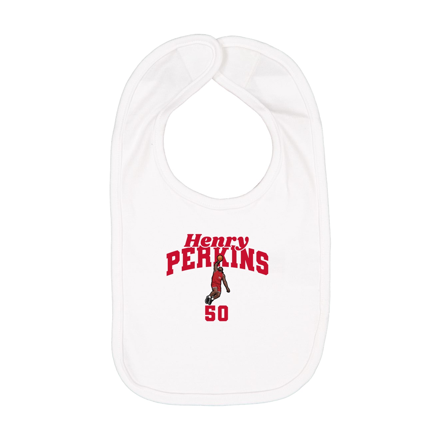 Infant Bib — Signature Arch in White