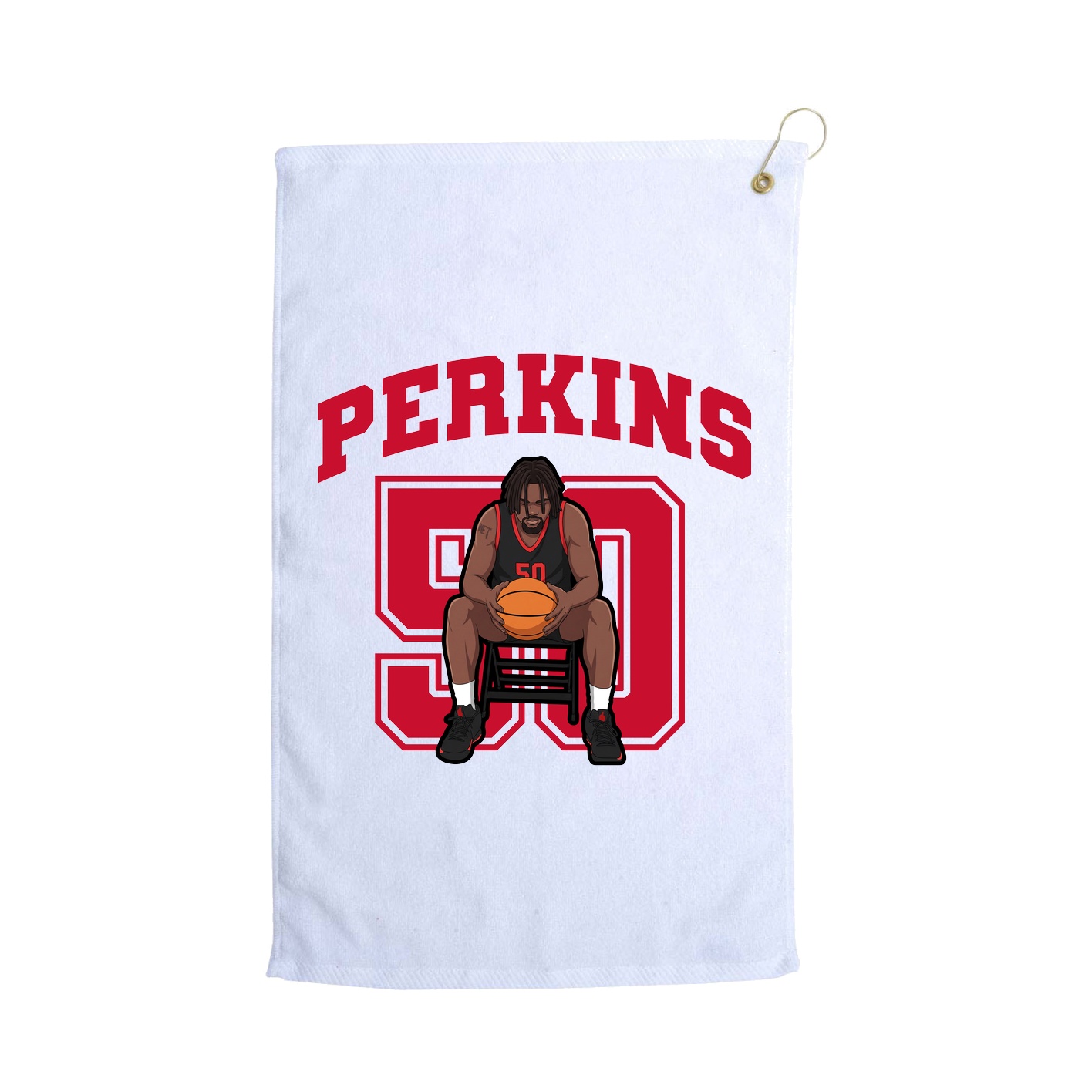 Golf Towel — Number in White