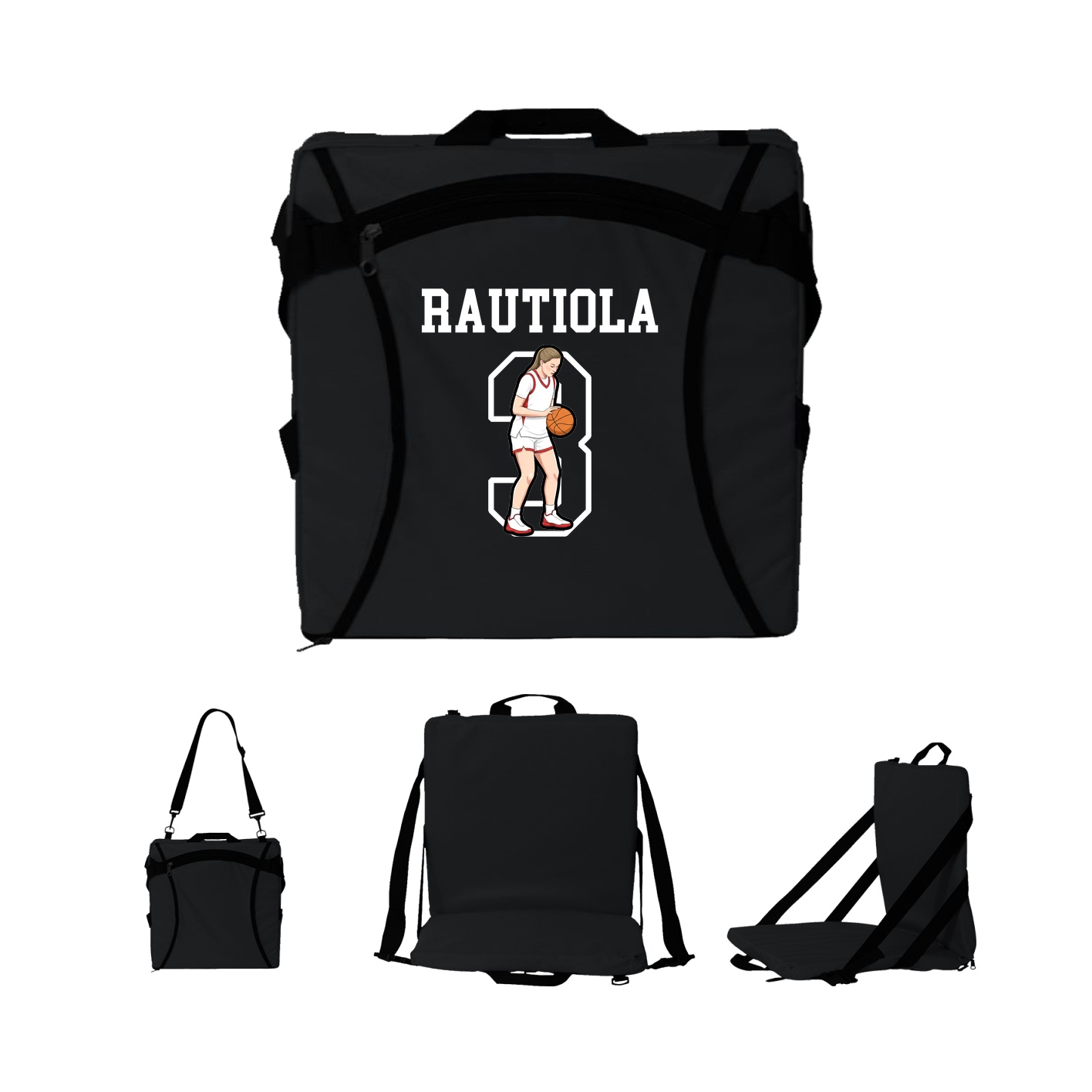 Folding Stadium Seat — Shirsey in Black