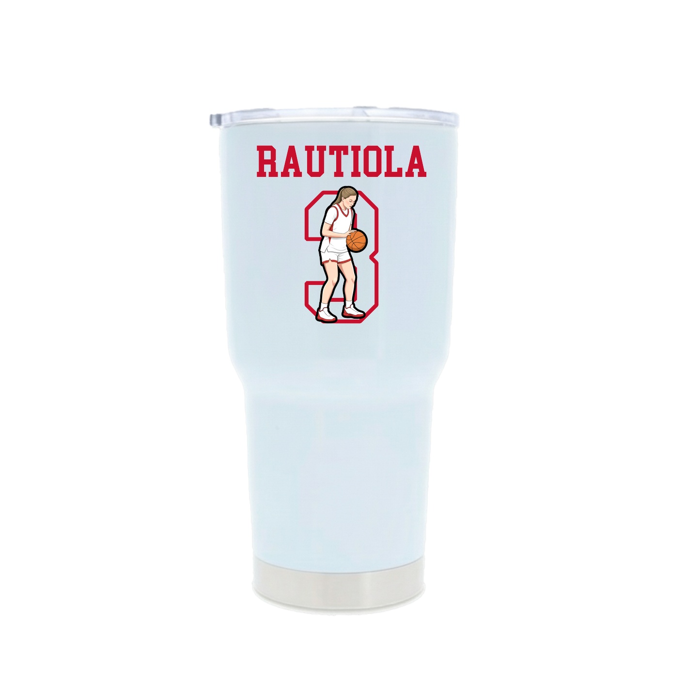 30oz Stainless Steel Tumbler — Shirsey in White