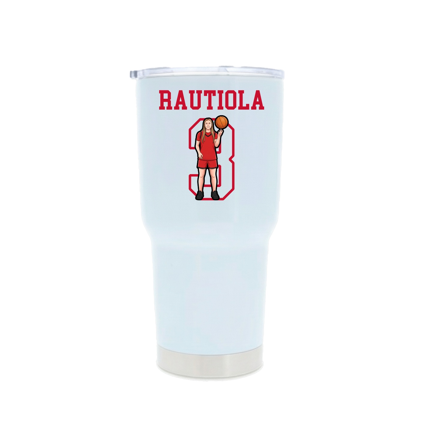 30oz Stainless Steel Tumbler — Shirsey in White