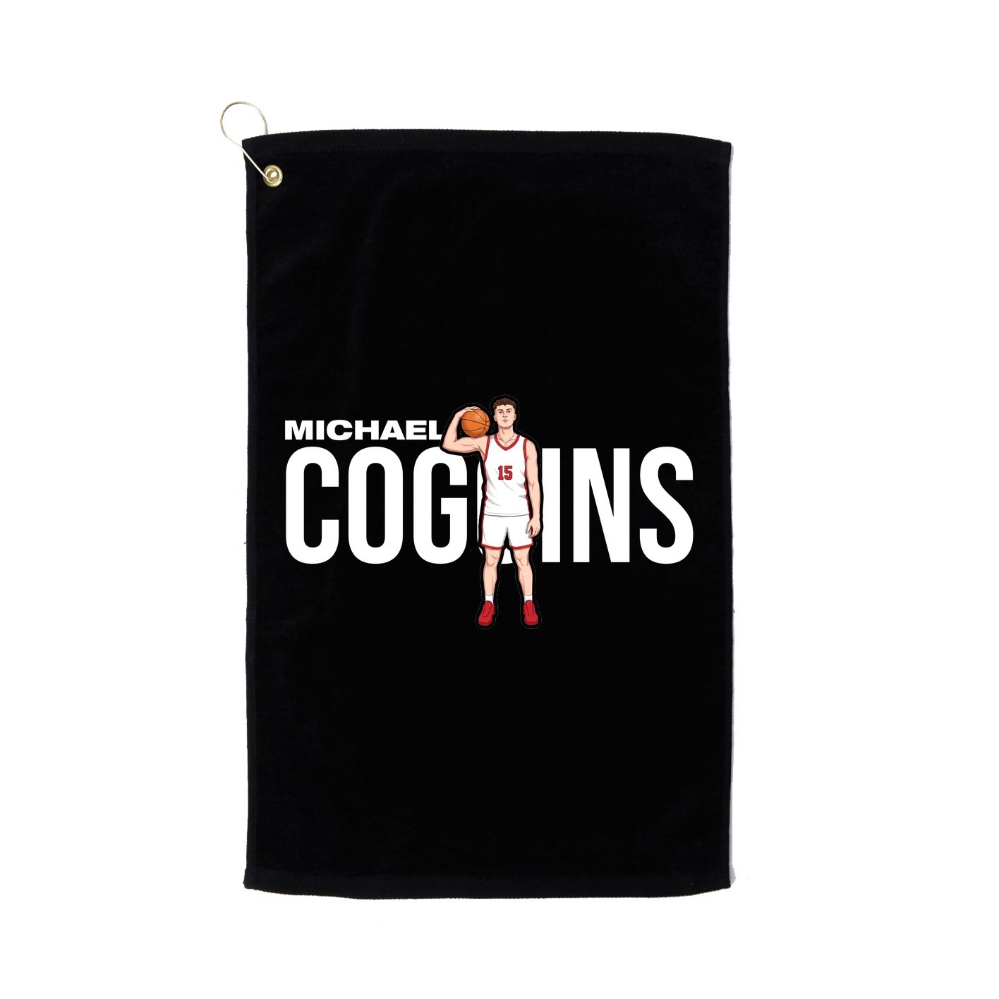 Golf Towel — Player Name in Black
