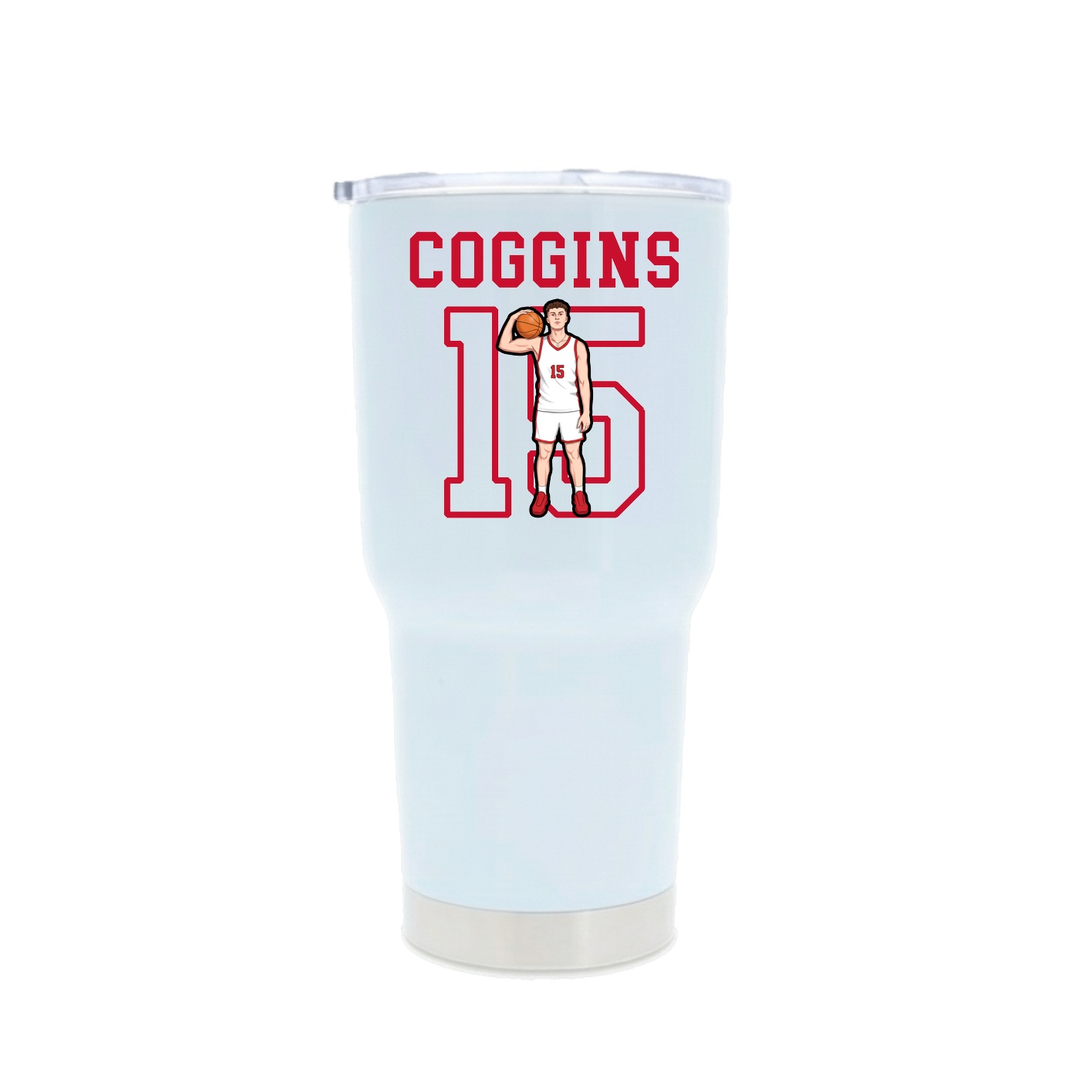 30oz Stainless Steel Tumbler — Shirsey in White