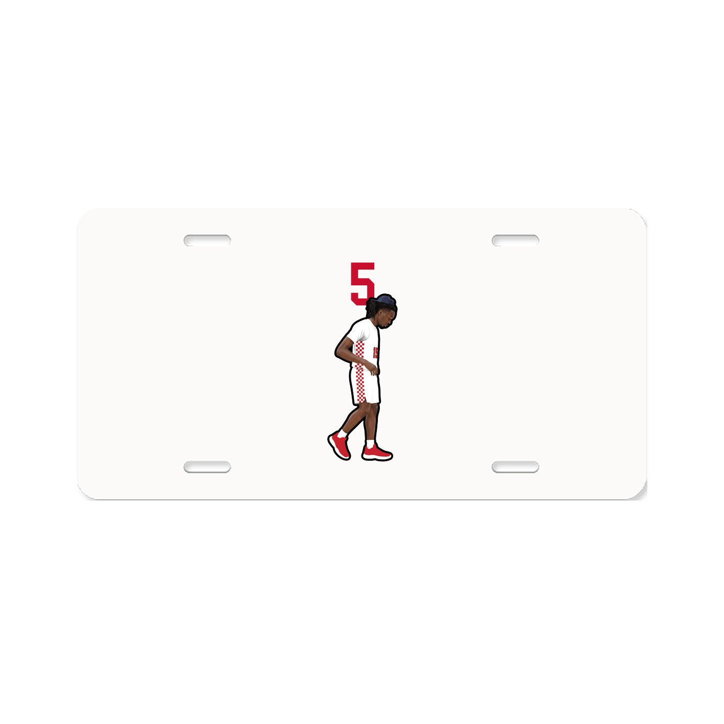 License Plate — Number Top in Classic