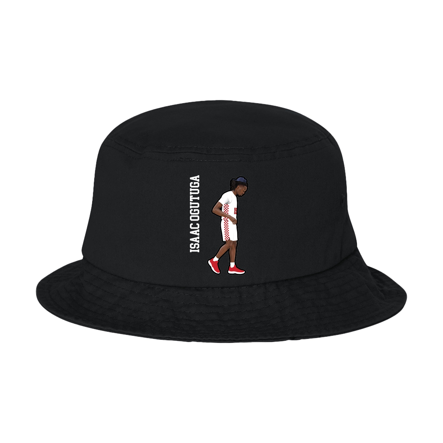 Bucket Cap — Name Vertical in Black