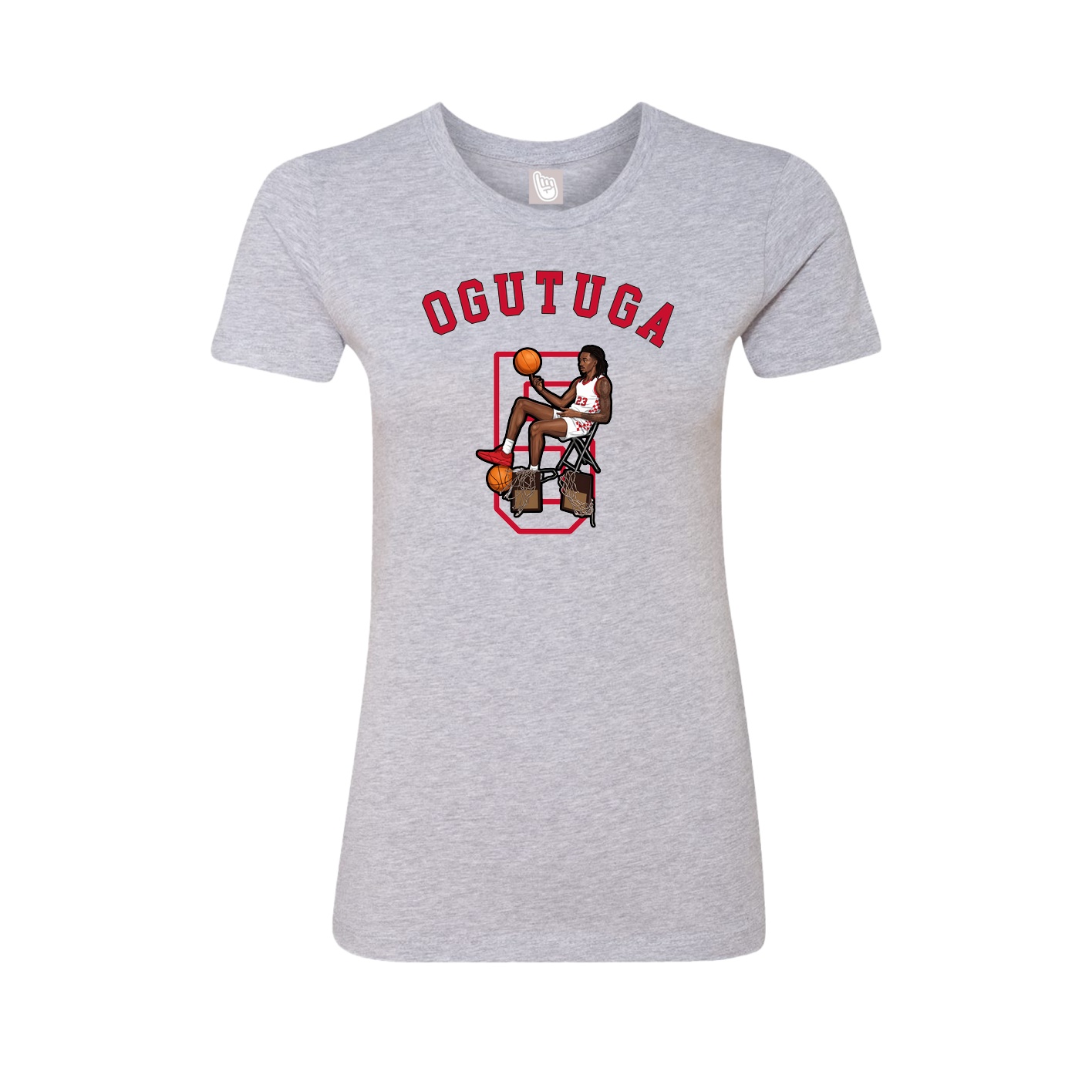 Fitted Women's Tee — Shirsey Arch in Grey