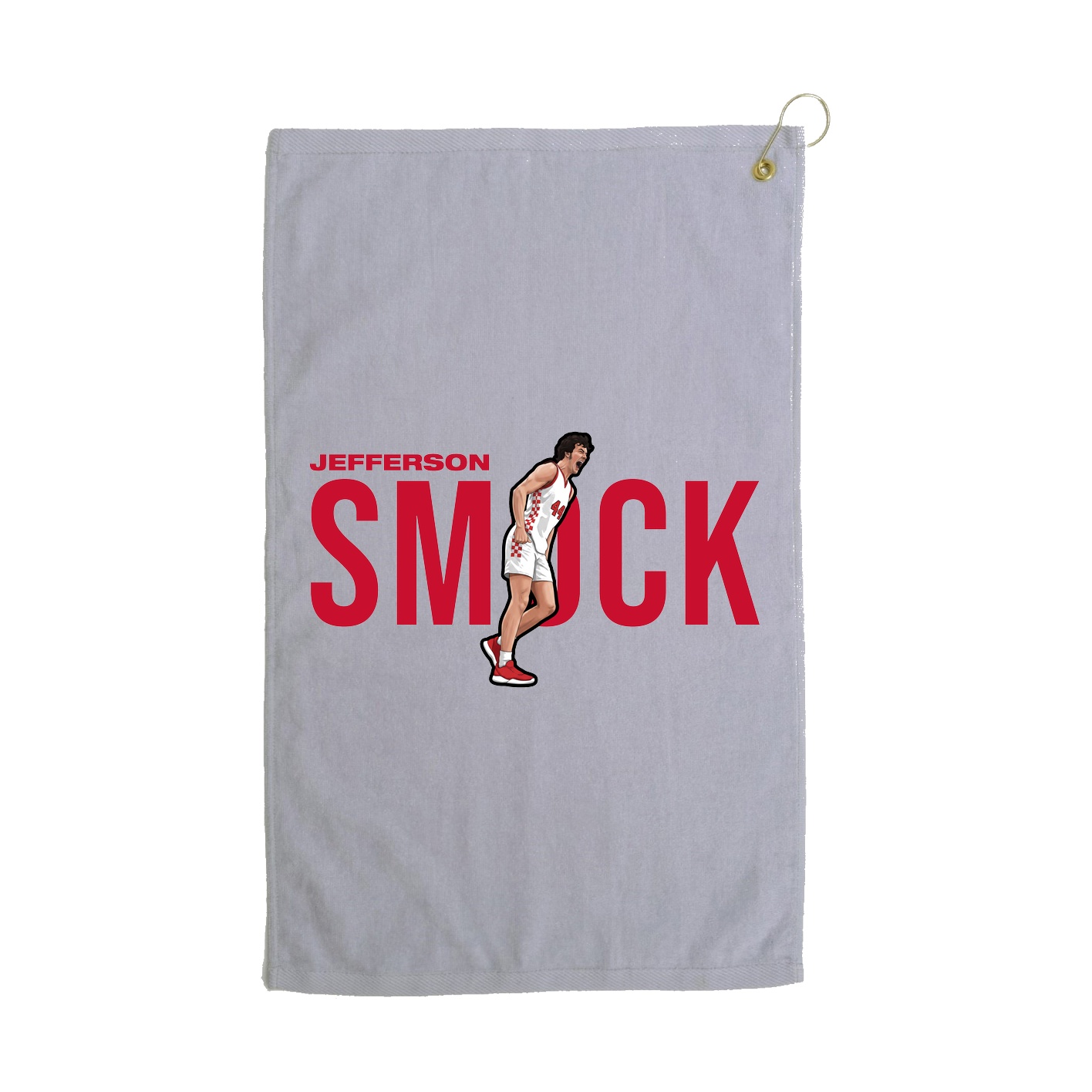 Golf Towel — Player Name in Grey