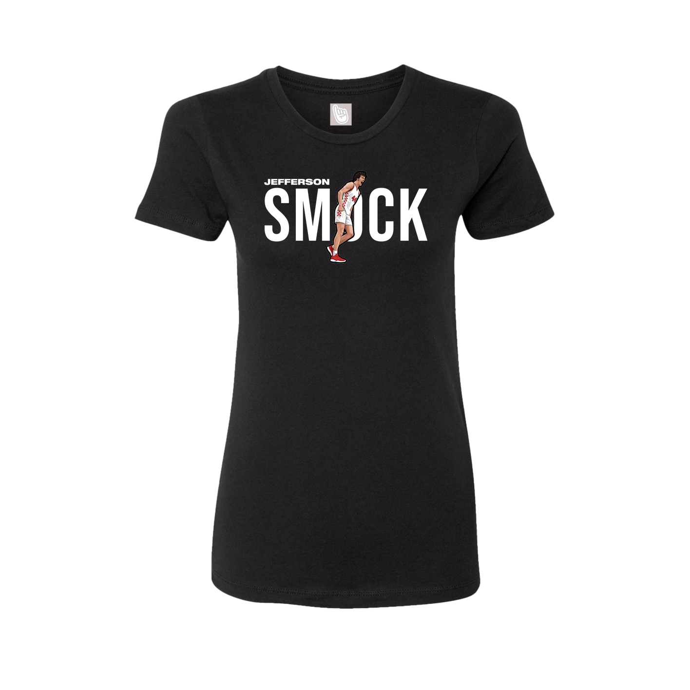 Fitted Women's Tee — Player Name in Black