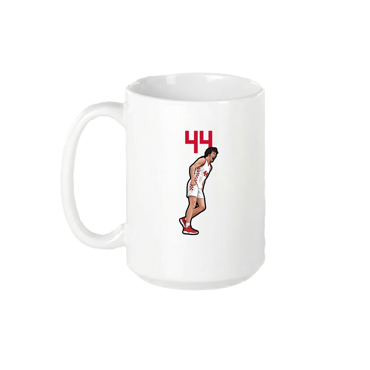 15oz Coffee Mug — Number Top in White