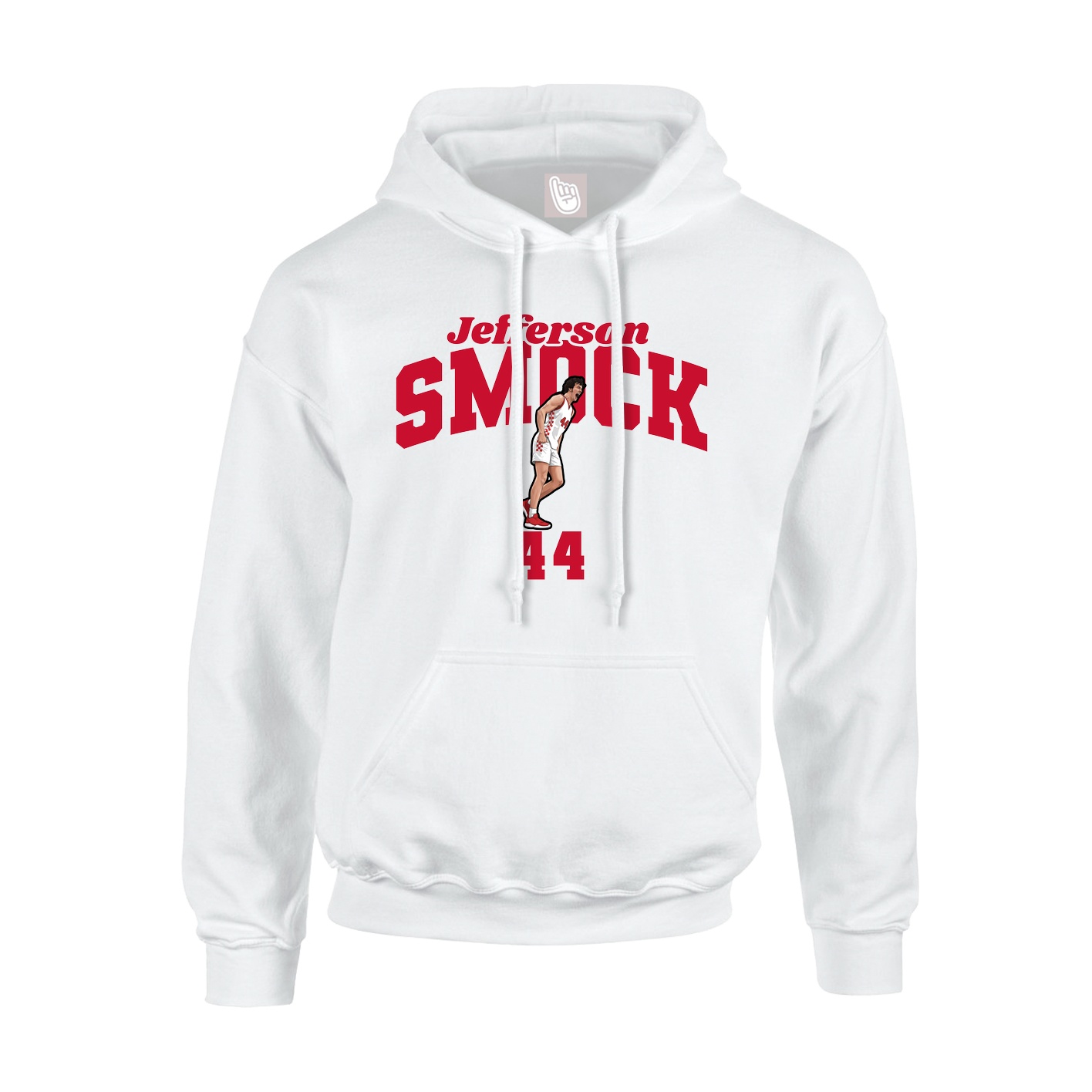 Youth Hoodie — Signature Arch in White
